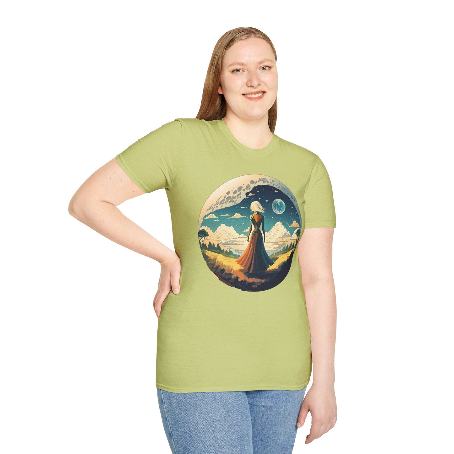 Womens Graphic T Shirts Art Design Tee Unisex Softstyle 64000 Cotton Tee Comfortable Everyday Wear