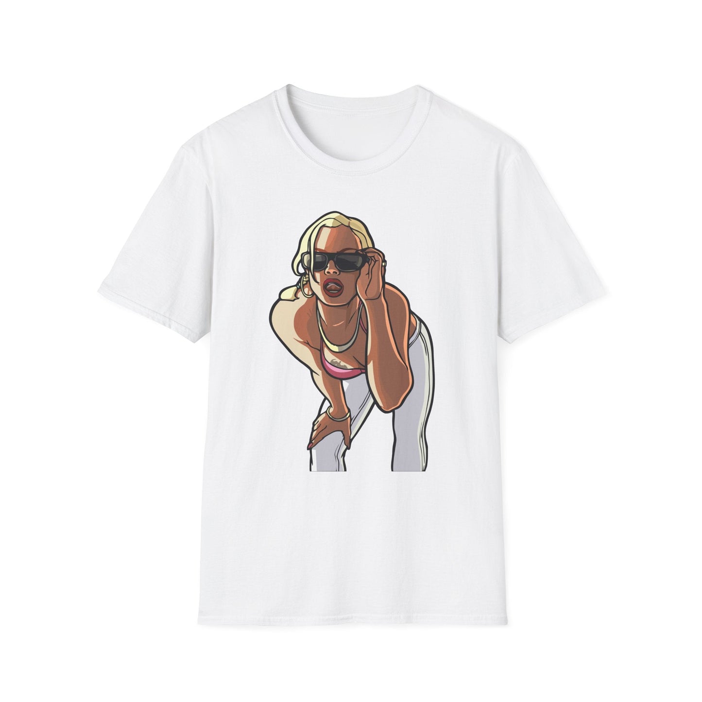 Cartoon Animation T Shirt Funny Tee Unisex Gildan Softstyle 64000 100 Percent Ring Spun Cotton