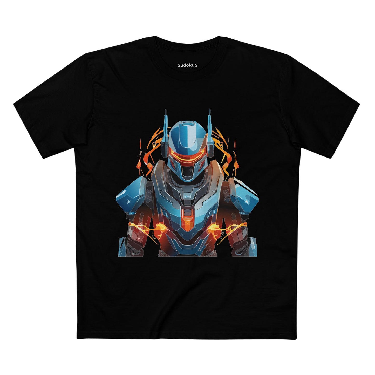 Cyborg Robot Graphic Unisex 100 Cotton Staple Tee 8