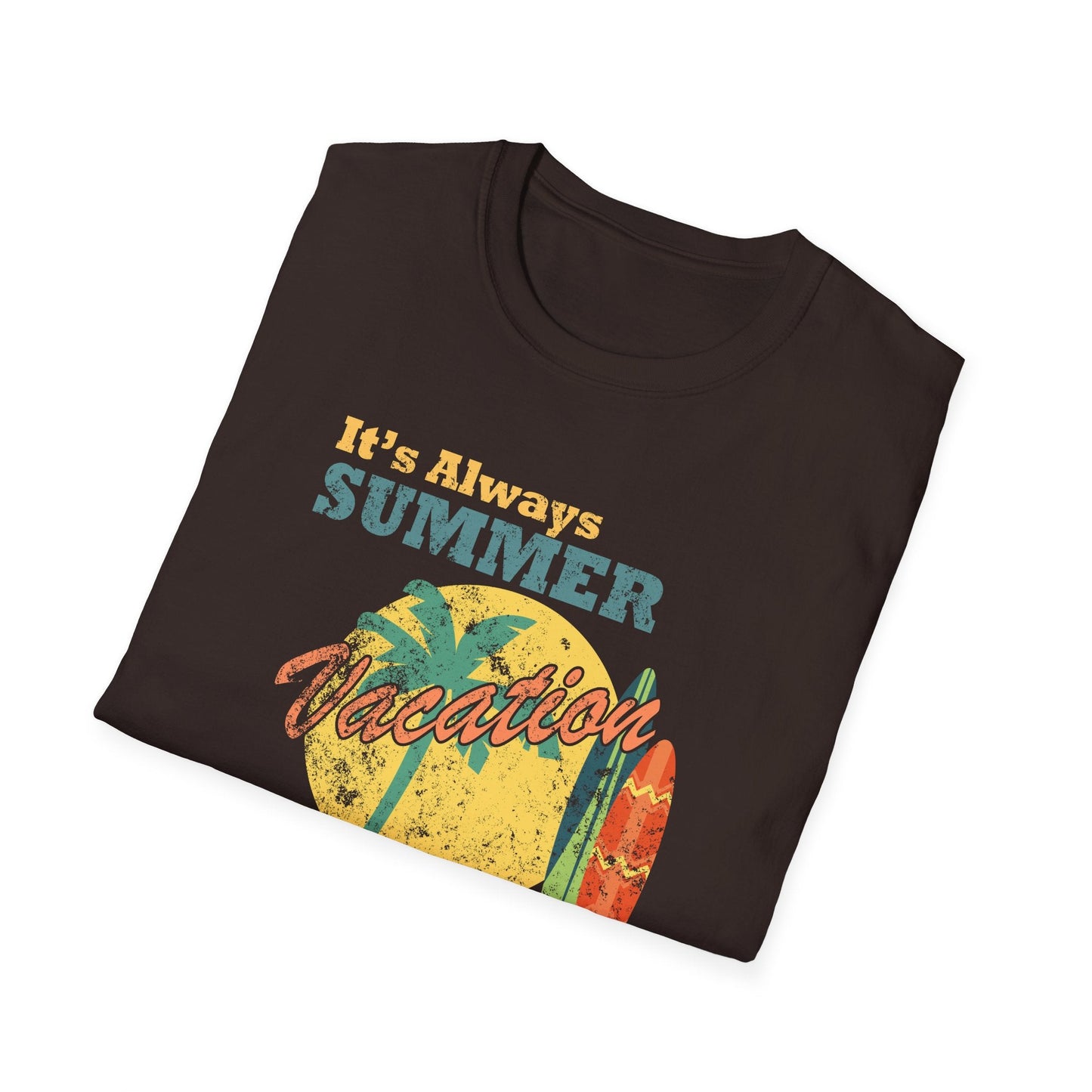 Summer Unisex T Shirt With Art Design Gildan Softstyle 64000 100 Percent Cotton Tee