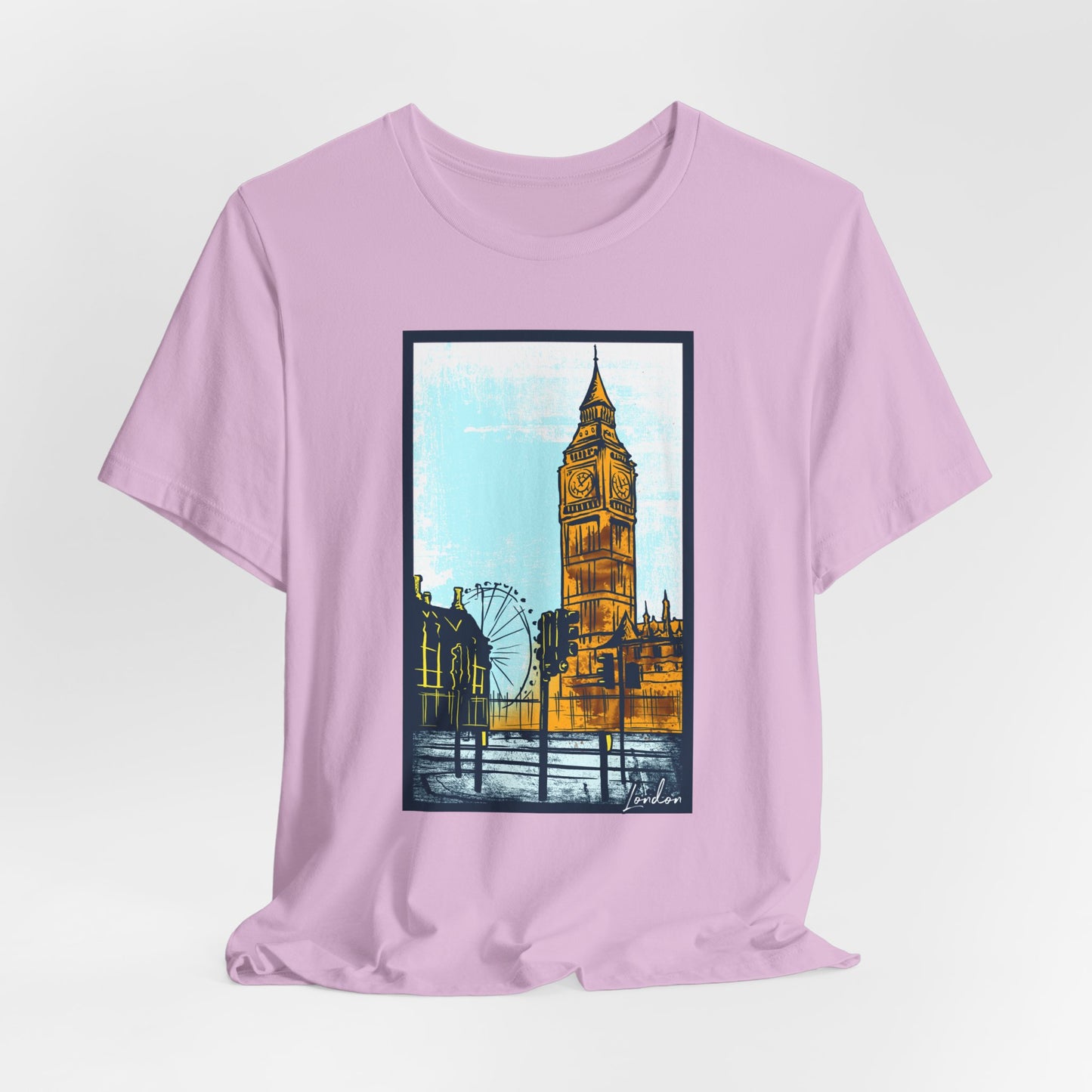 Retro Poster London Graphic Design Tee, London Shirt, Vintage Tees, Art Design T-Shirt, Graphic Tee, Retro Art Shirts