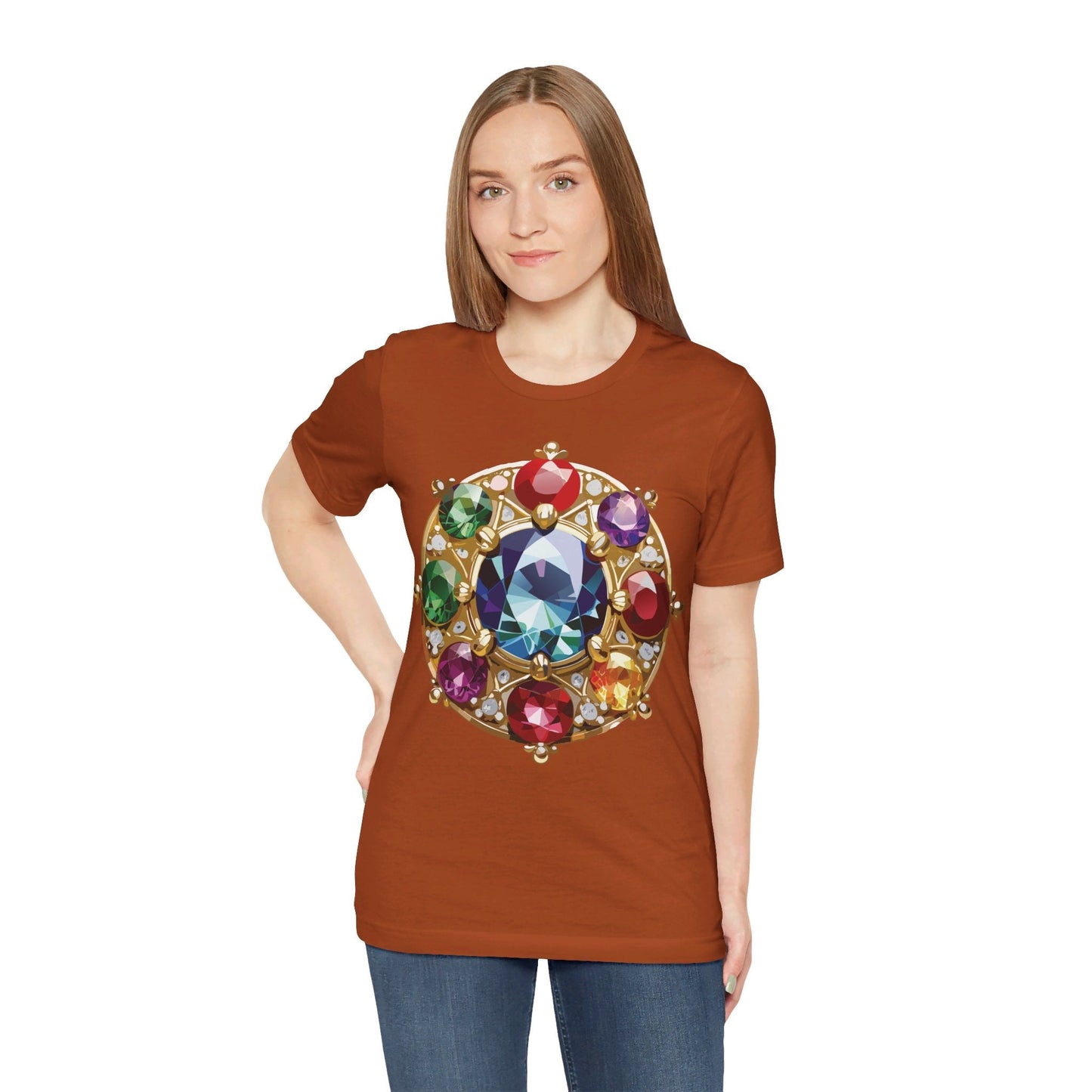Jewelry Graphic Unisex 100 Cotton Vintage Treasure Art T-Shirt 39