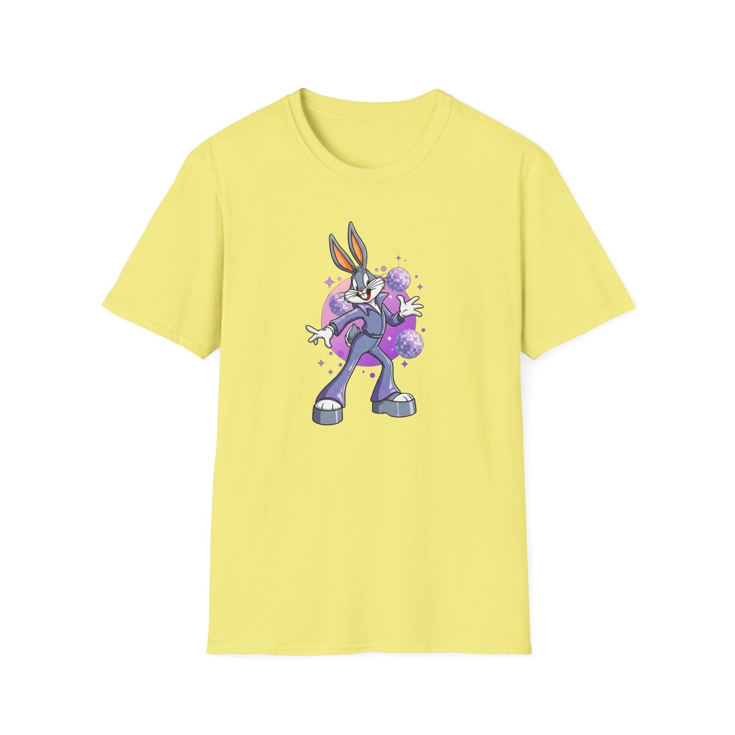 Bugs Bunny Unisex T Shirt Cartoon Animation Tee Gildan Softstyle 64000 Cotton Tee
