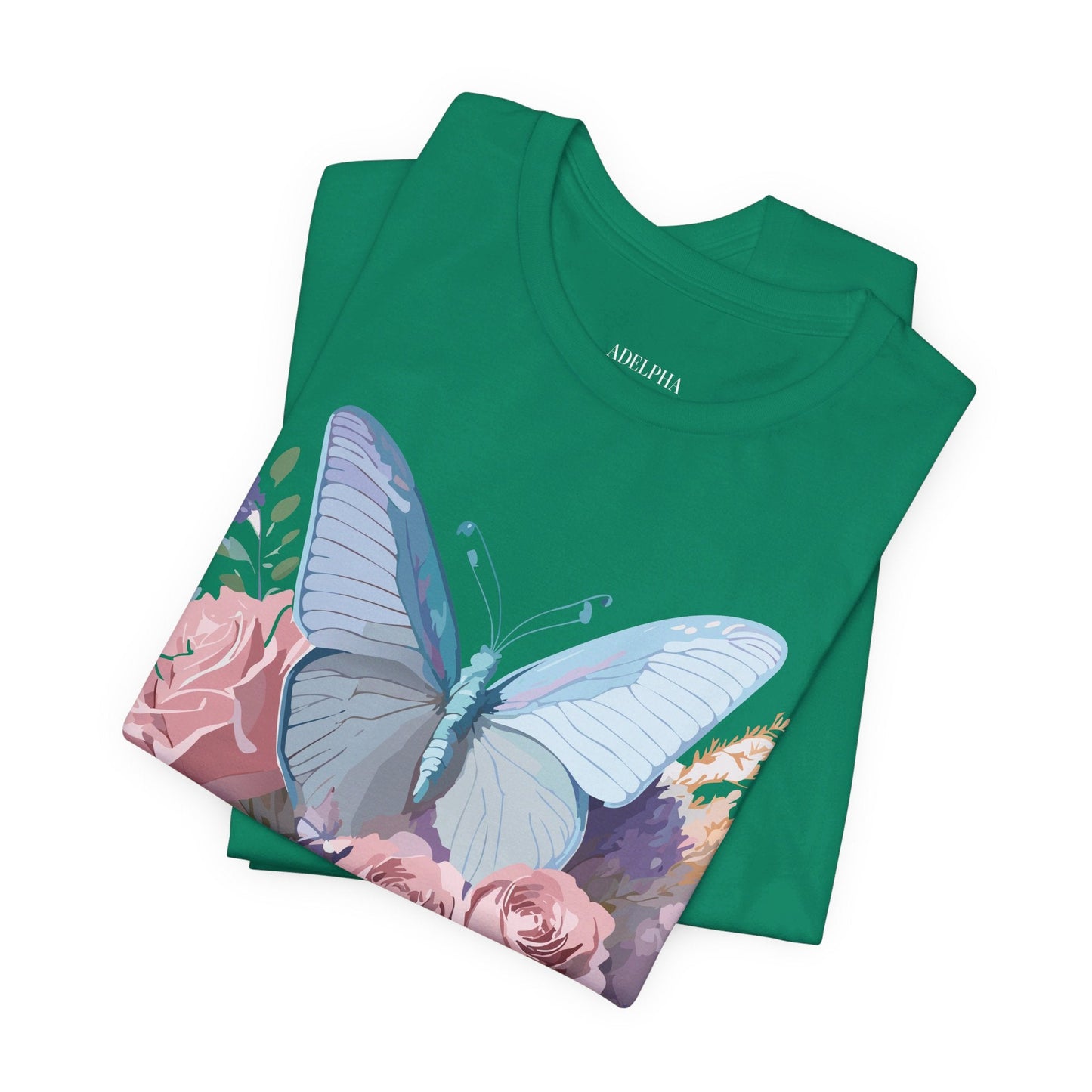Butterfly Graphic Tee Unisex Jersey Short Sleeve Adelpha Vintage Art Design