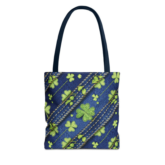 St. Patrick's Day DENIM PRINT CANVAS BAG HIGH-QUALITY 100% SPUN POLY BAG-203-9