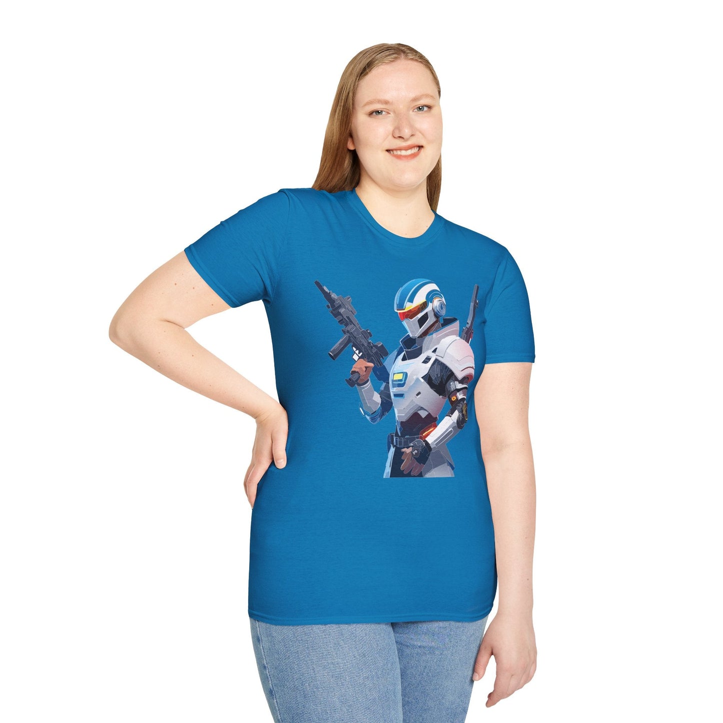 Robocop Graphic Unisex Cotton With Cyber Man Artwork Tee 2