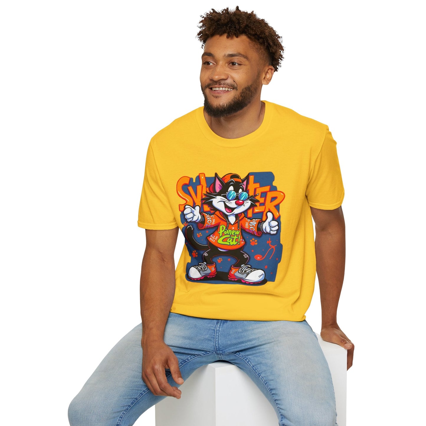 Funny Cartoon Animals Tee Shirt Unisex Gildan Softstyle 64000 Graphic Cartoon Tee
