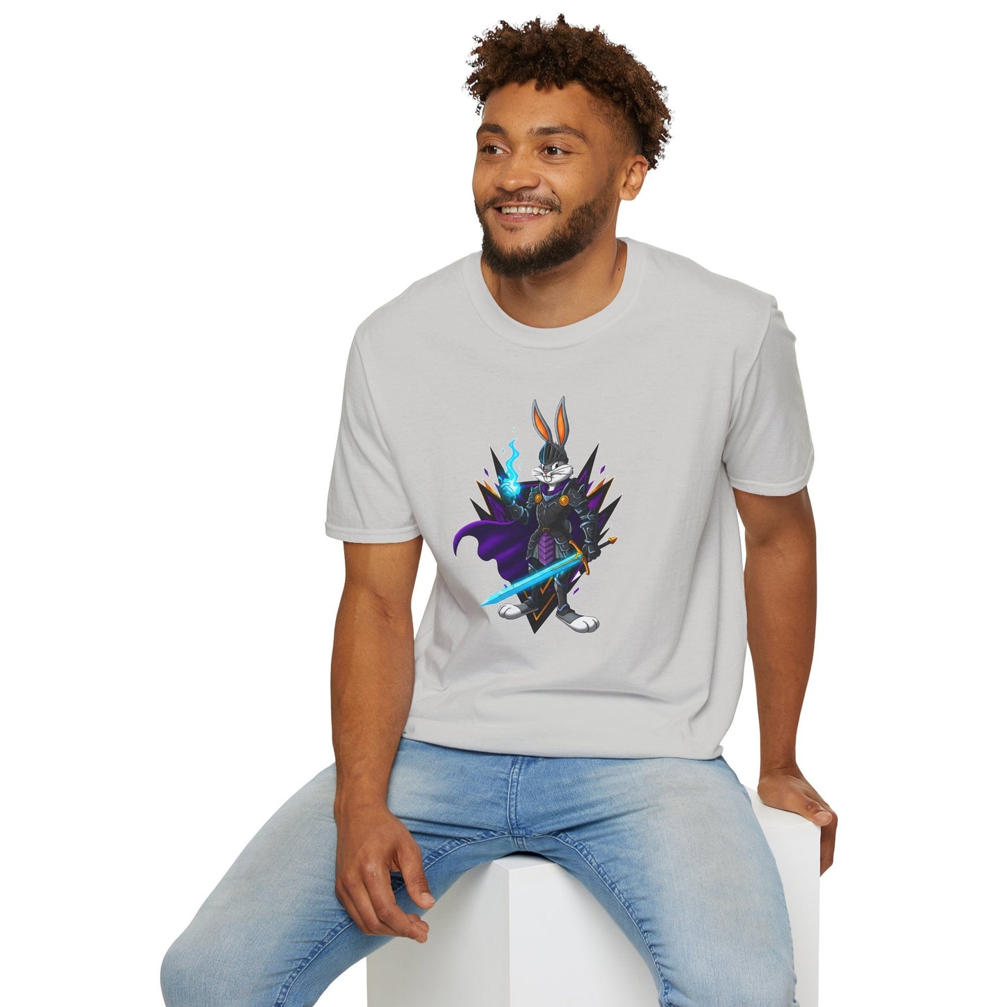Bugs Bunny Shirt Unisex Gildan Softstyle Tee 100 Percent Cotton Cartoon Graphic Design