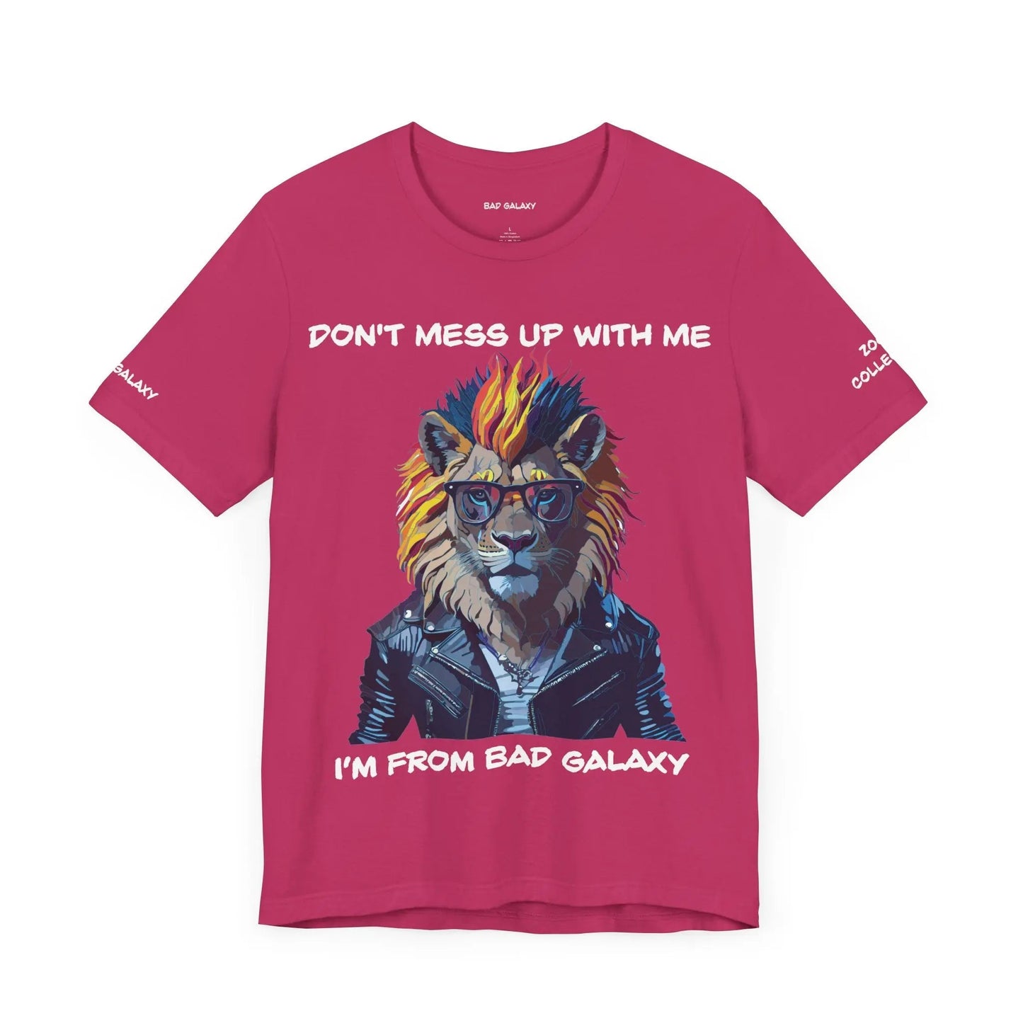 Animal T Shirt From Bad Galaxy Made To Order 100 Percent Cotton Tee Eco Friendly Non Toxic Inks USA