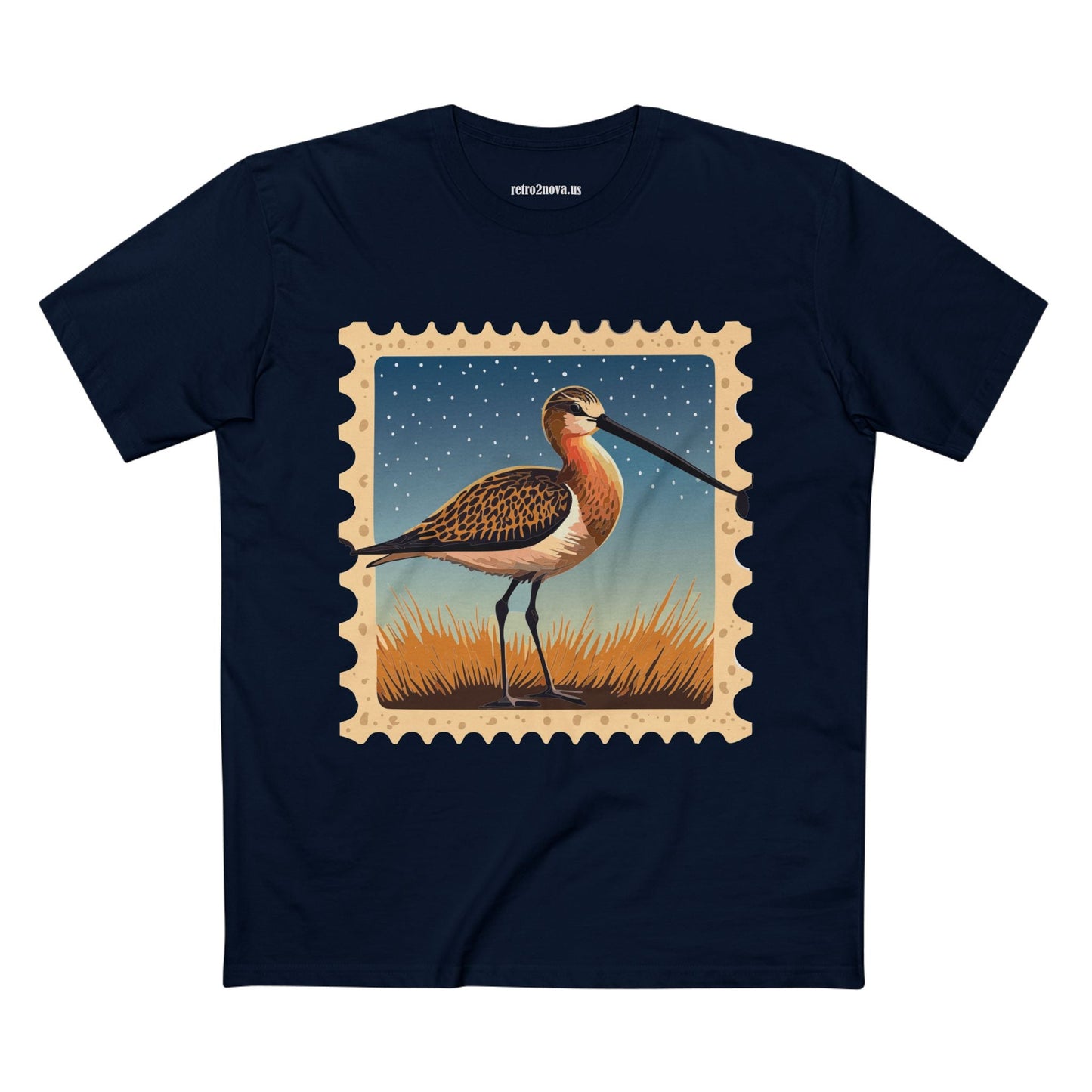 Stamp Shirt Postage Stamp Tee Unisex Premium Cotton Original Art Design Retro2Nova