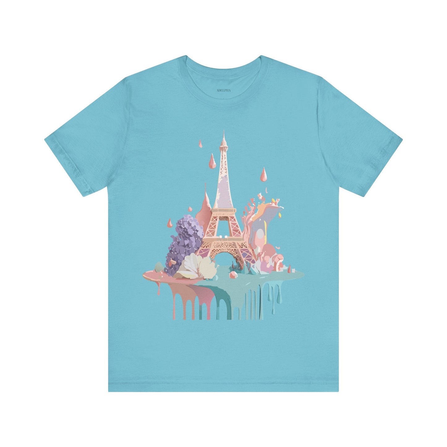 Paris Tourist Shirt Unisex Graphic Tee Vintage Inspired Artwork by Adelpha Short Sleeve Jersey