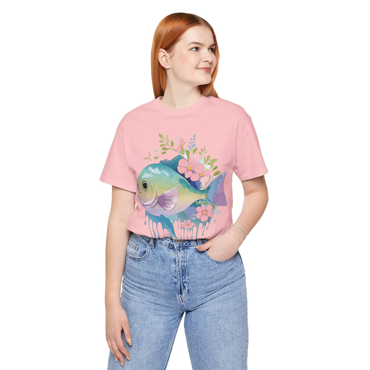 Fish Graphic Design Tee Bella+Canvas Unisex 100 Cotton Tee Shirt a1010