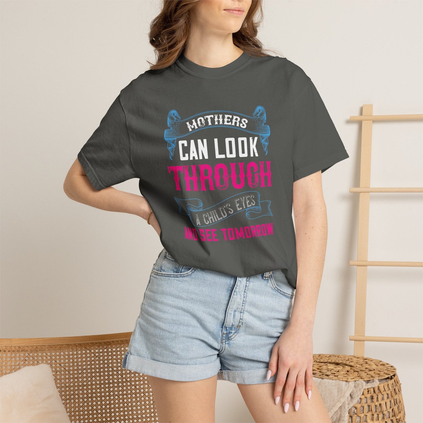 Mom T-shirt Mother Day Mama Tee Unisex Comfort Colors Garment-Dyed Cotton h86