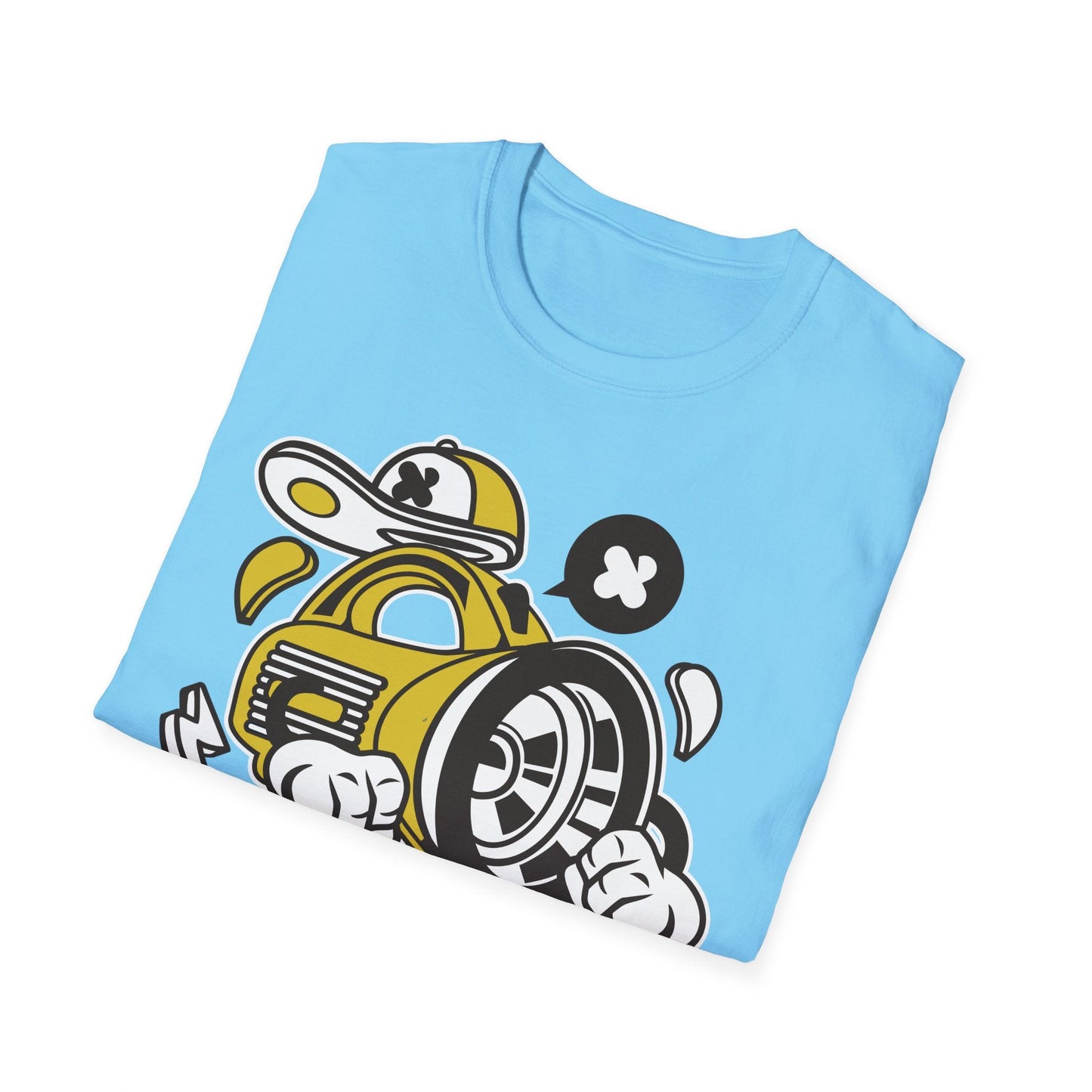 Cartoon T Shirt Animation Tee Funny Tee Unisex Softstyle Cotton Tee Gildan 64000