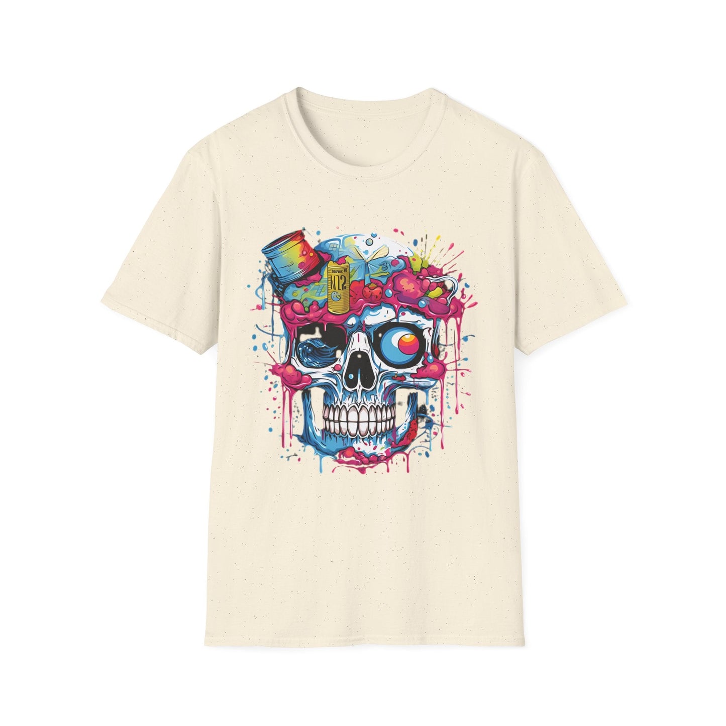 Skull Graphic Unisex Cotton T-shirt with Skeleton Artwork Design 26