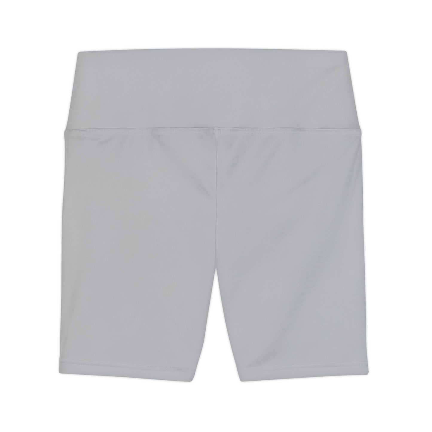 Silver Mist Women's Workout Shorts - High-Waist Bike Shorts for Gym, Yoga & Everyday Activewear