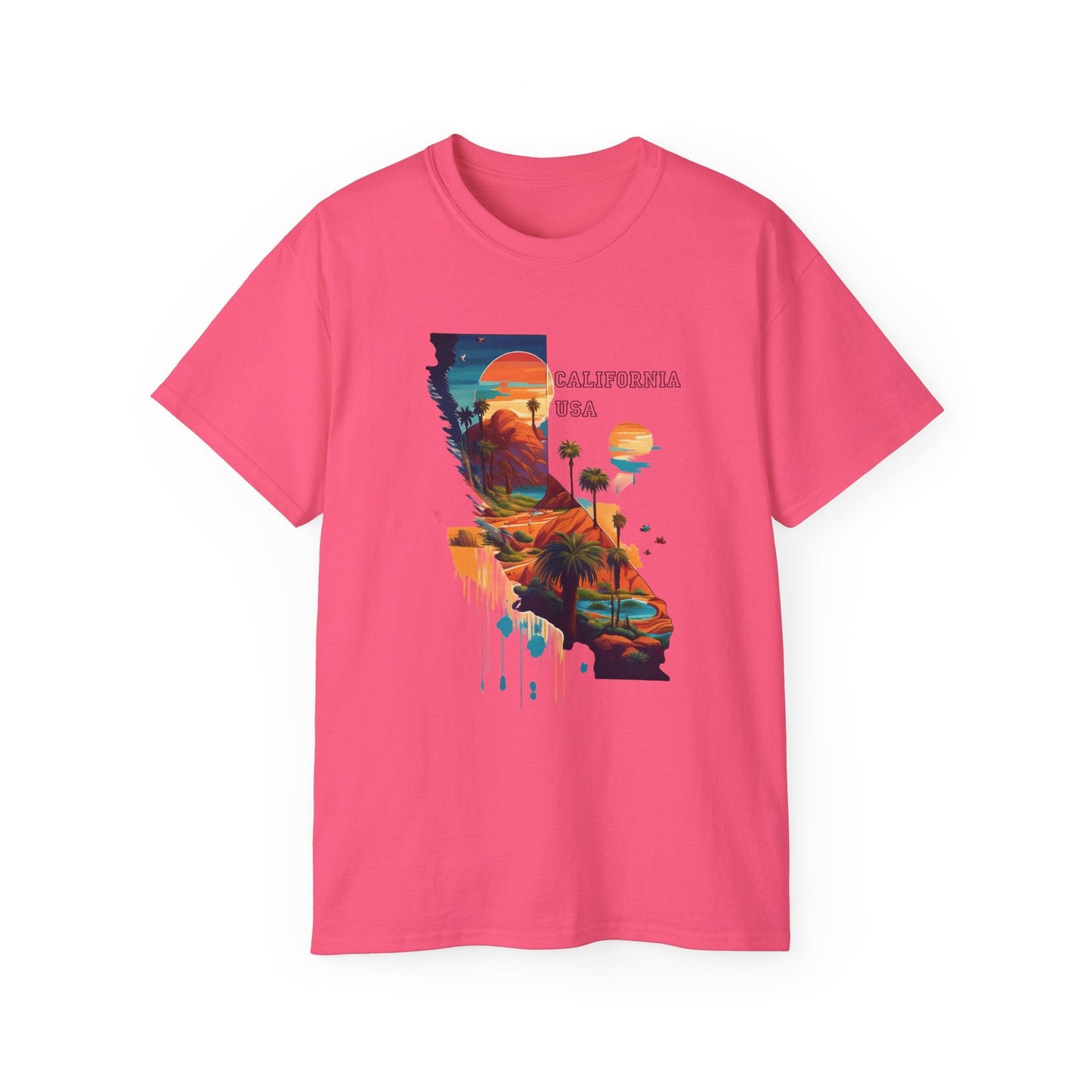 California Graphic Unisex Cotton T‑Shirt 2