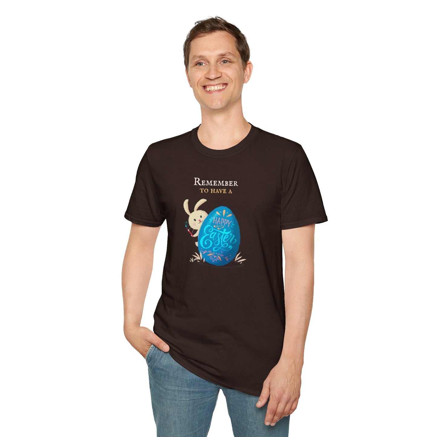 Easter Bunny Egg T Shirt Unisex Softstyle Tee With Easter Signature Prints And Design