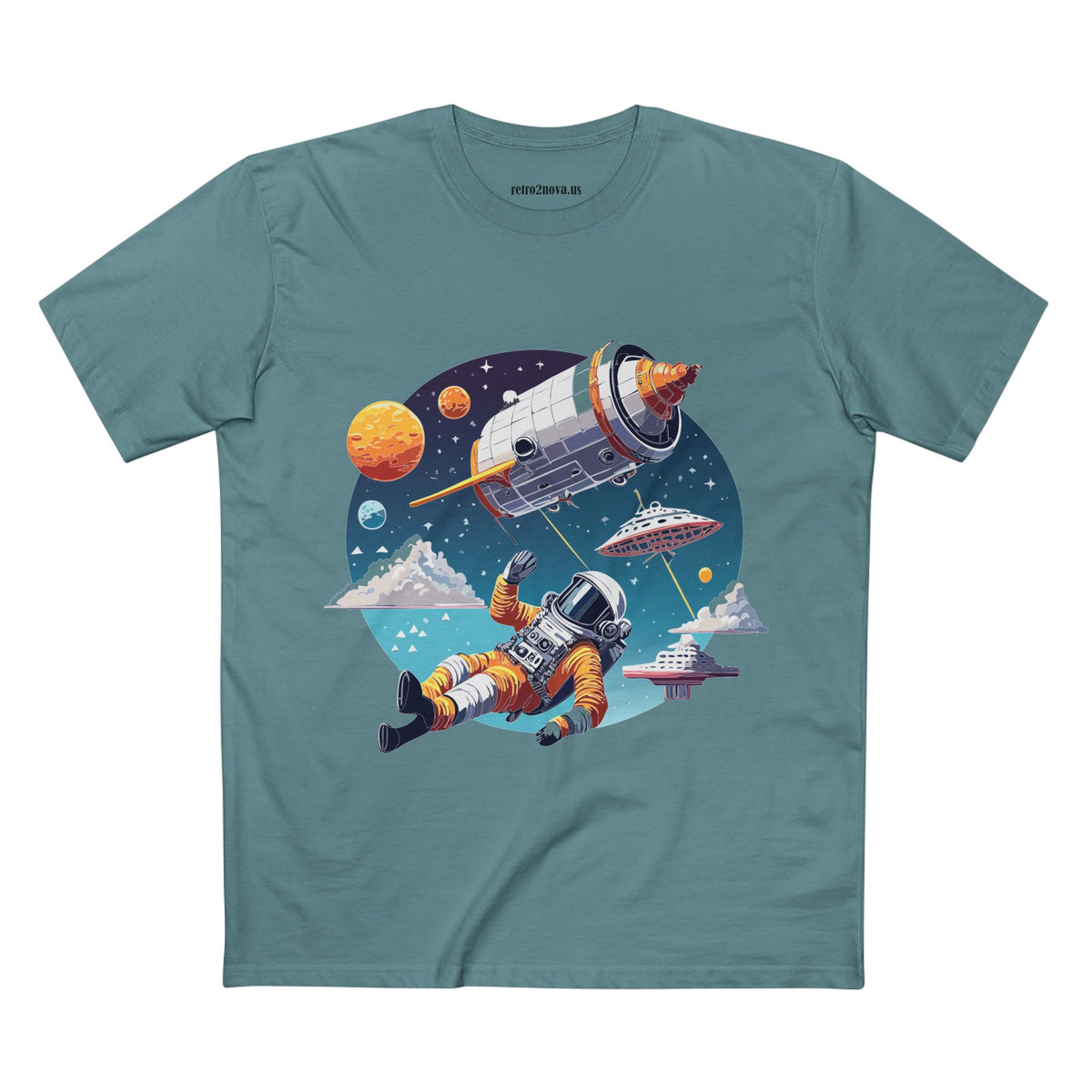 Cosmos Astronaut Graphic Tee Staple Unisex 100 Cotton Tee Shirt - CS-45