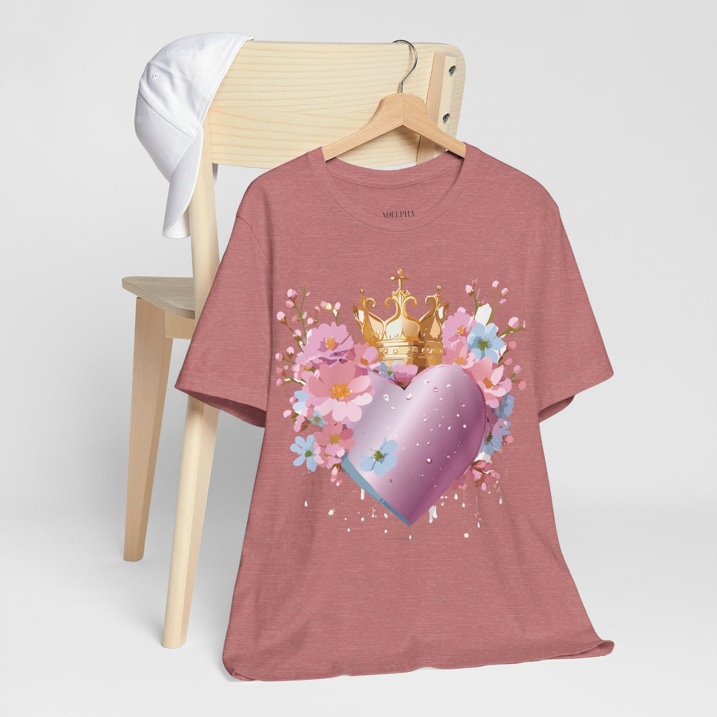 Valentine Graphic Tee Unisex Jersey Short Sleeve By Adelpha Vintage Inspired Artwork