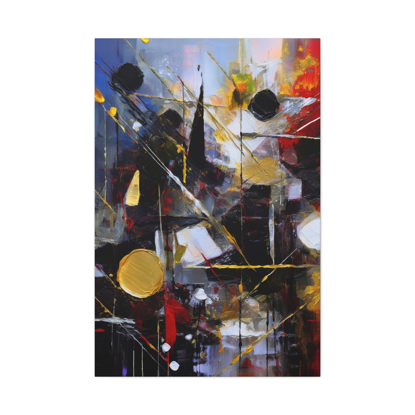 Abstract Oil Painting Print Canvas 20x24,20x30,24x30 24x32,24x36,30x40 32x48,36x48,40x60 Pine-Wood Inner Frame ABS-195