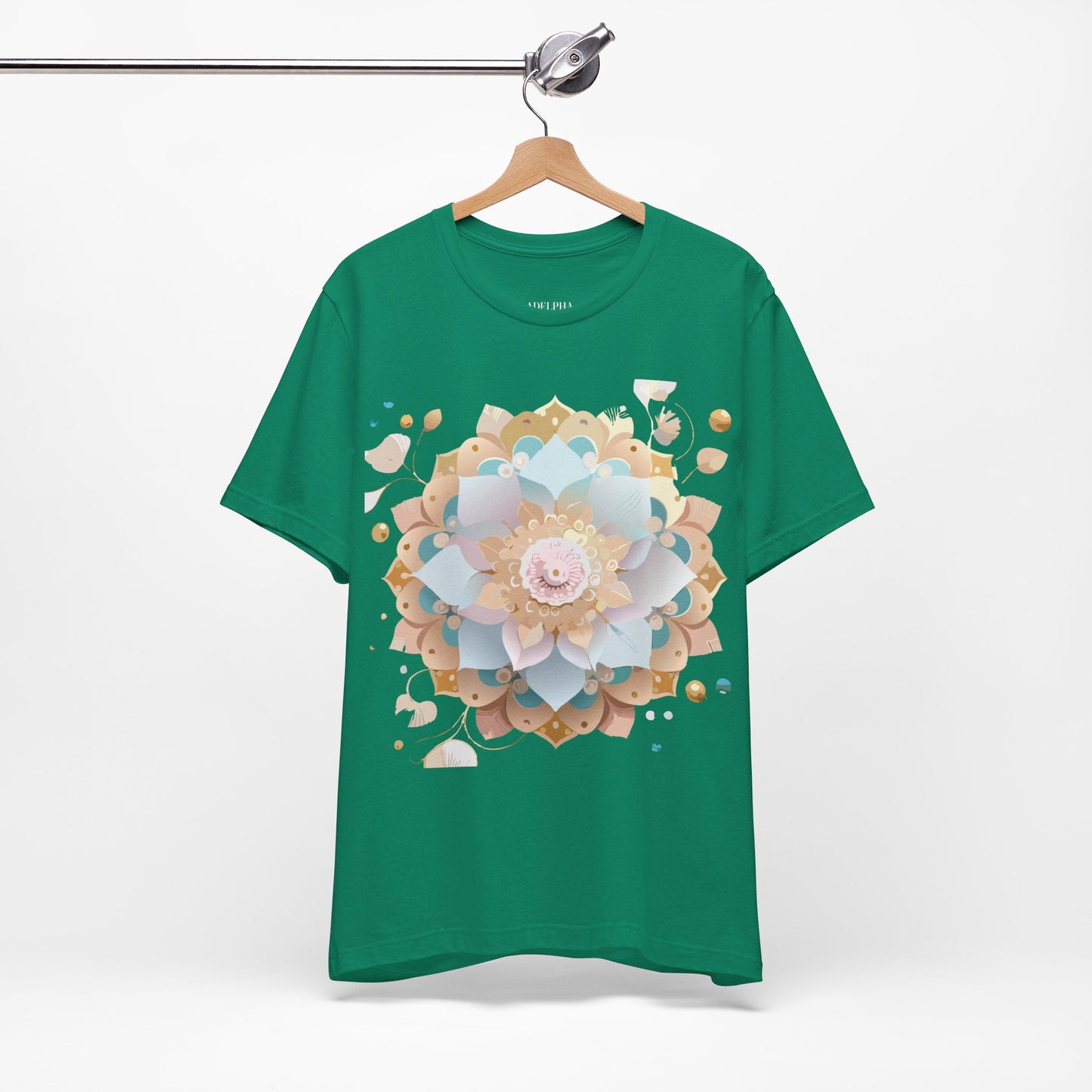 Mandala Graphic Tee Unisex Jersey Short Sleeve Featuring Vintage Inspired Adelpha Artwork