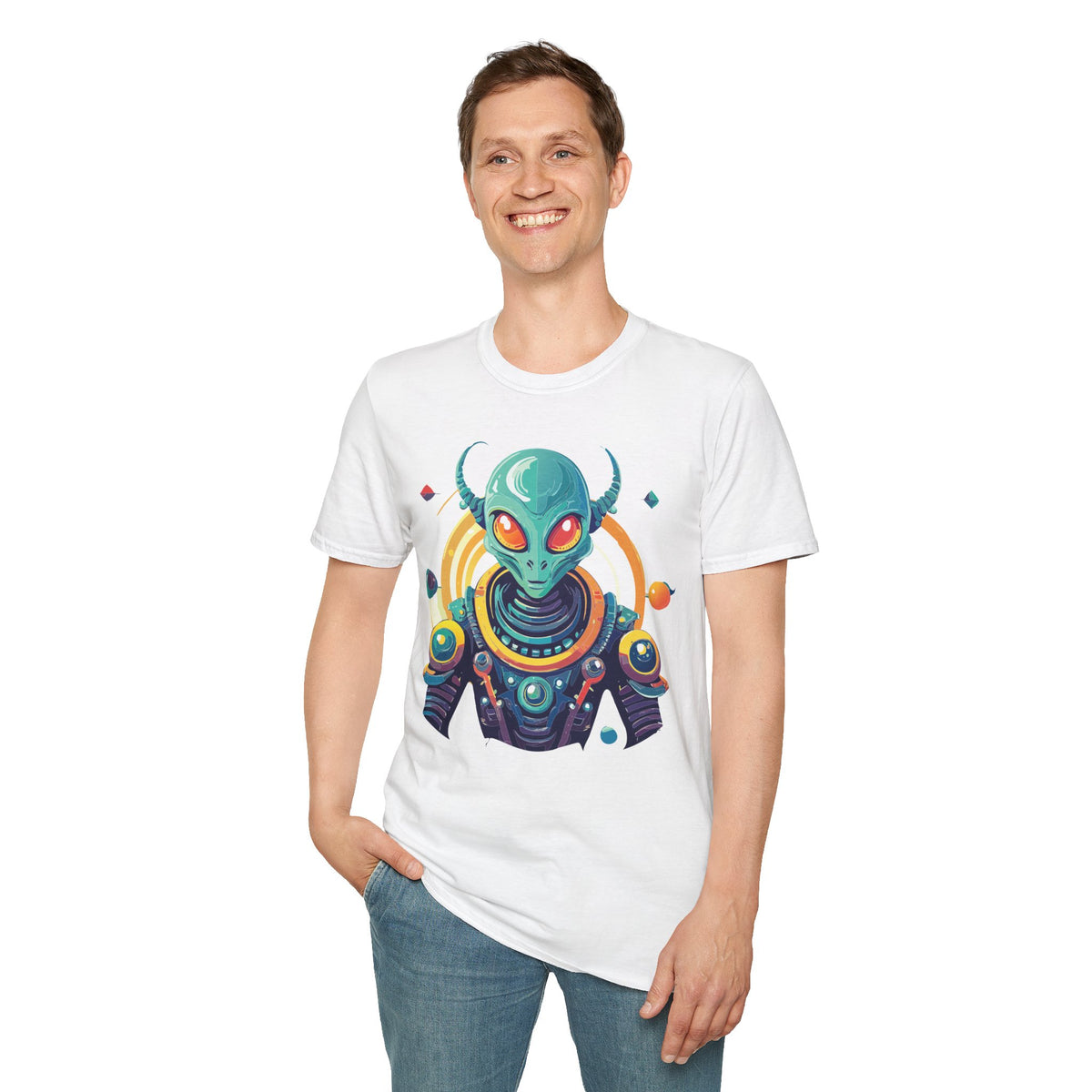 Alien Cosmos Graphic Tee Gildan Unisex 100 Cotton Tee Shirt a16