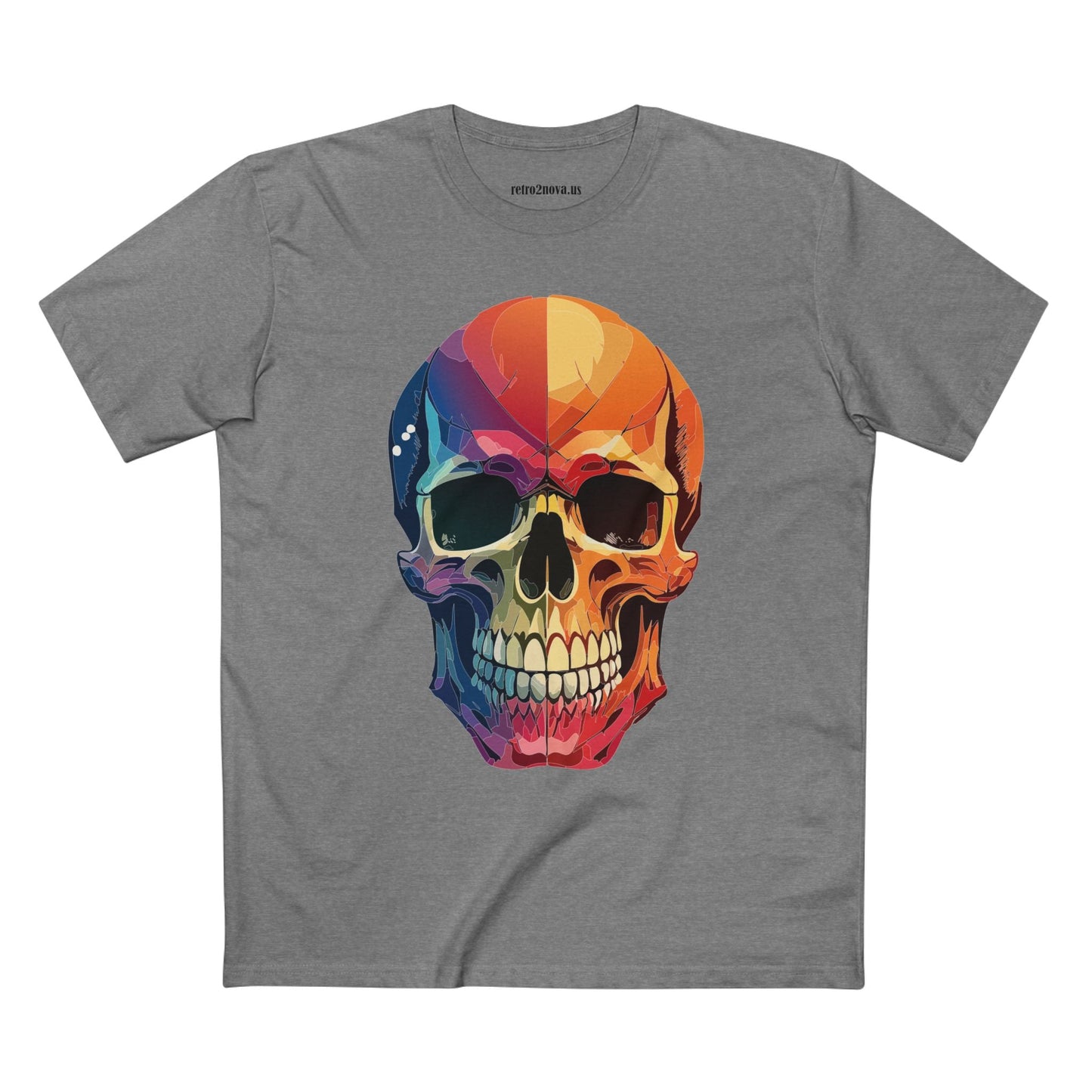 Skull Shirt Unisex Premium Cotton Tee With Original Skull Art From Retro2Nova Art Collection