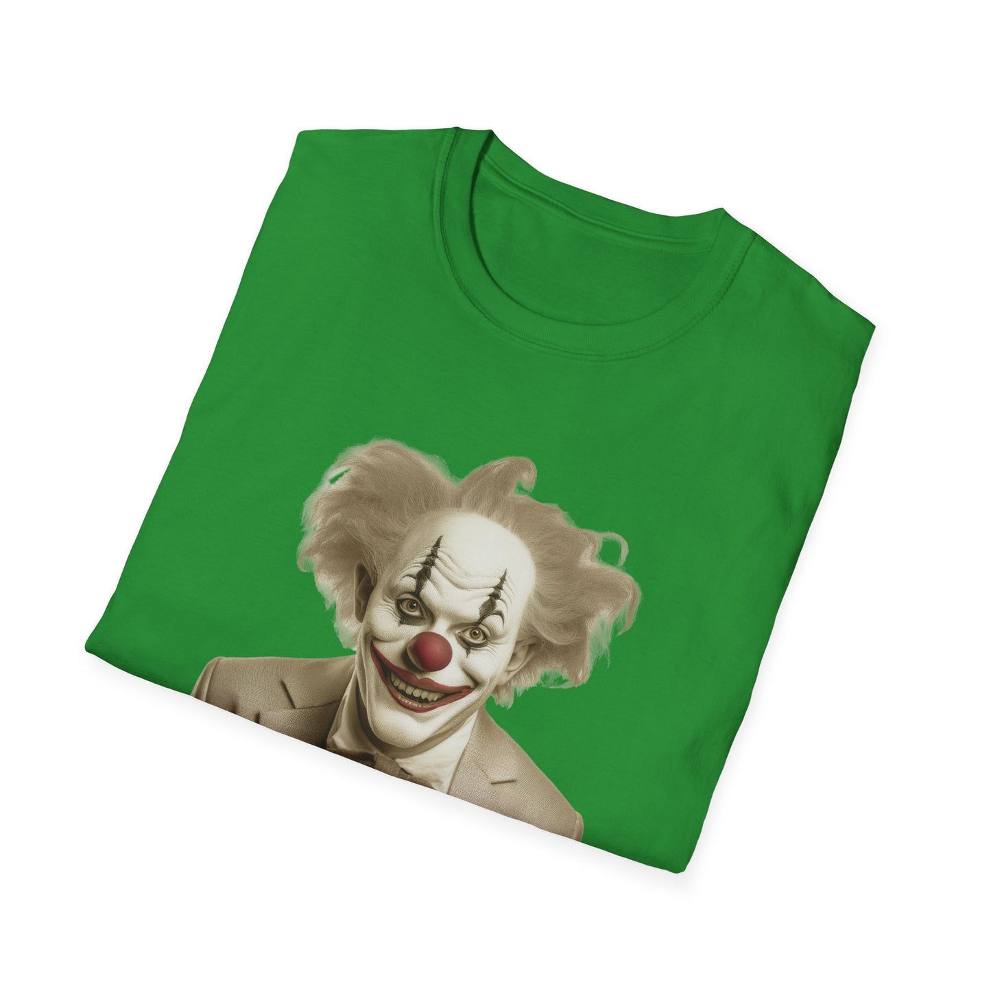 Unisex Clown Shirt Funny Man Circus Tee Softstyle 64000 Cotton Gildan Tee Lightweight Breathable