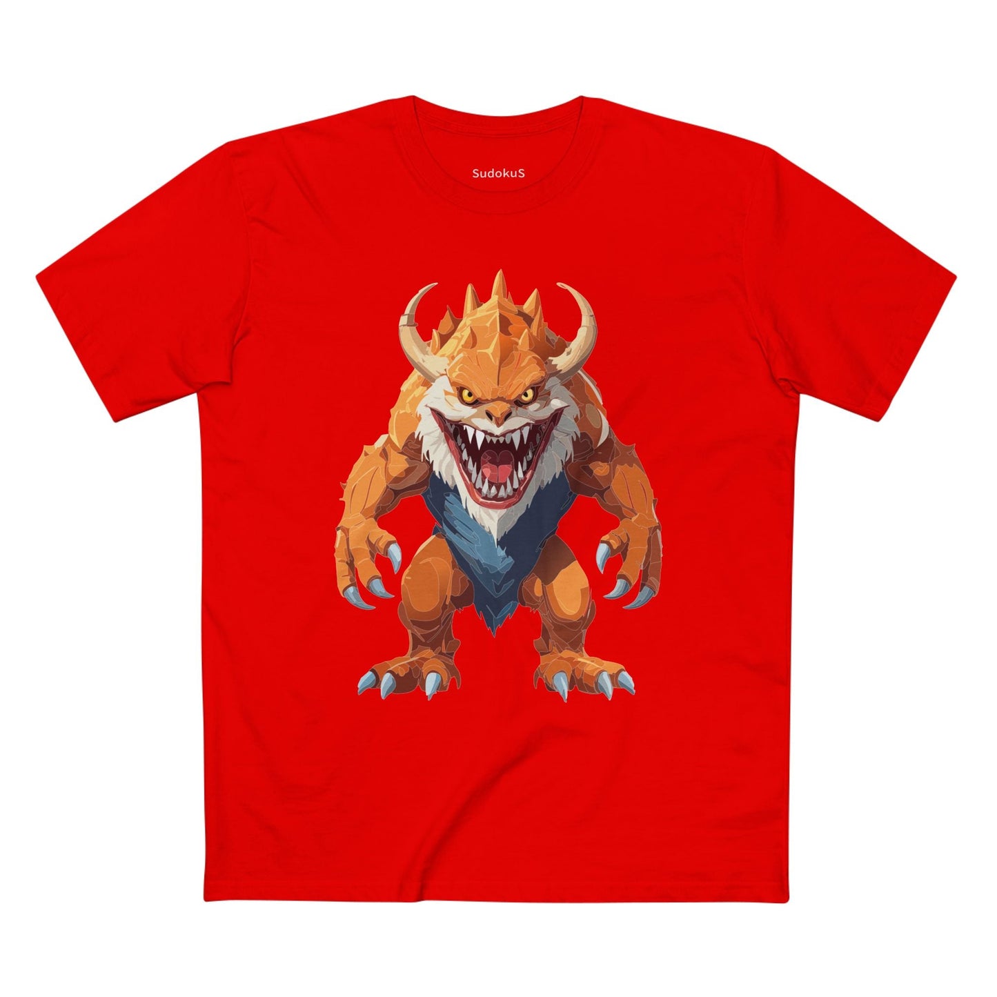 Cartoon Monsters Graphic Unisex 100 Cotton Staple Tee 28