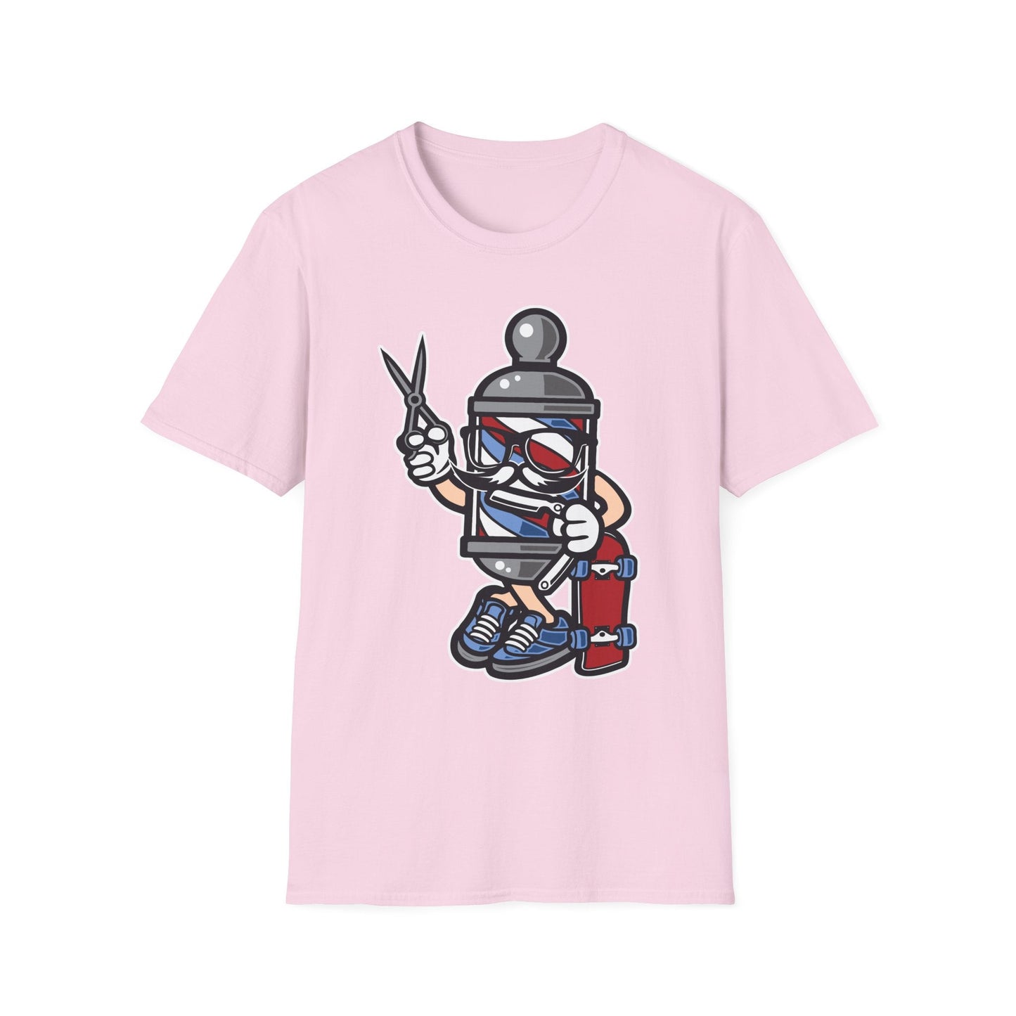 Cartoon Animation T Shirt Unisex Funny Tee Cotton Gildan Softstyle 64000 Comfortable Wear