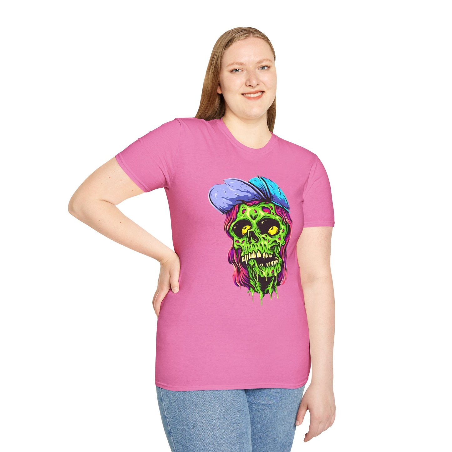 Skull Graphic Unisex Cotton T-shirt with Skeleton Artwork Design 27