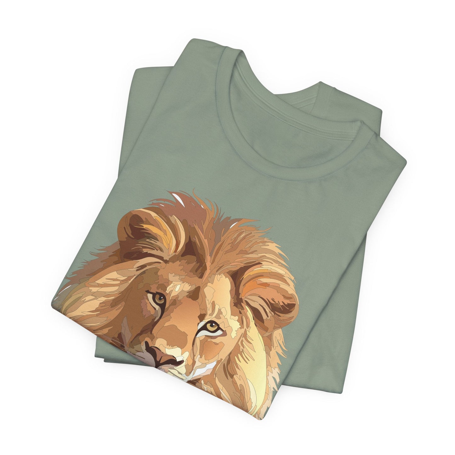 Unisex Animal Art Tee Shirt With Wild Animals Design Gildan 64000 Softstyle Cotton