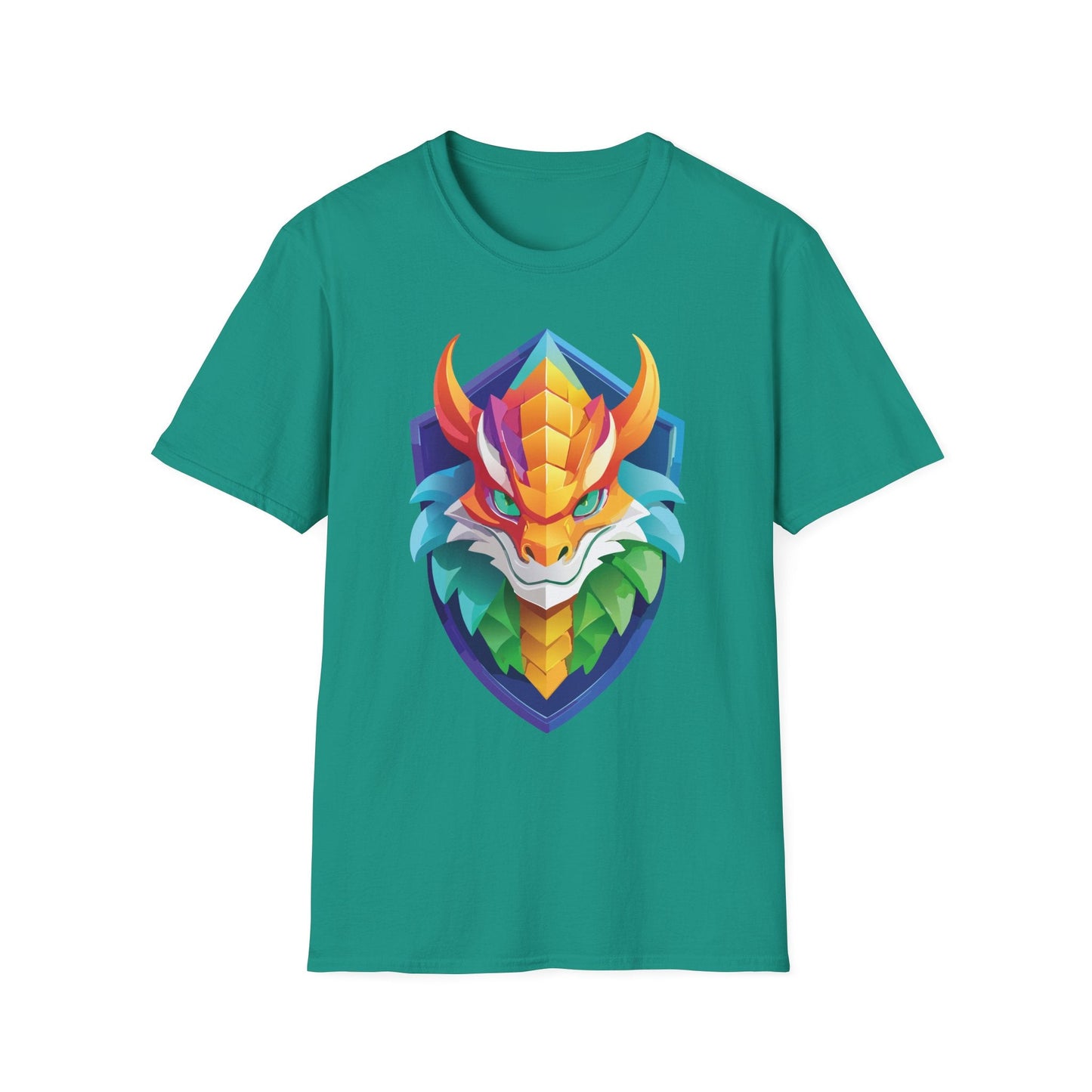 Unisex Dragon T Shirt Softstyle 64000 100 Percent Ring Spun Cotton Comfortable Tee