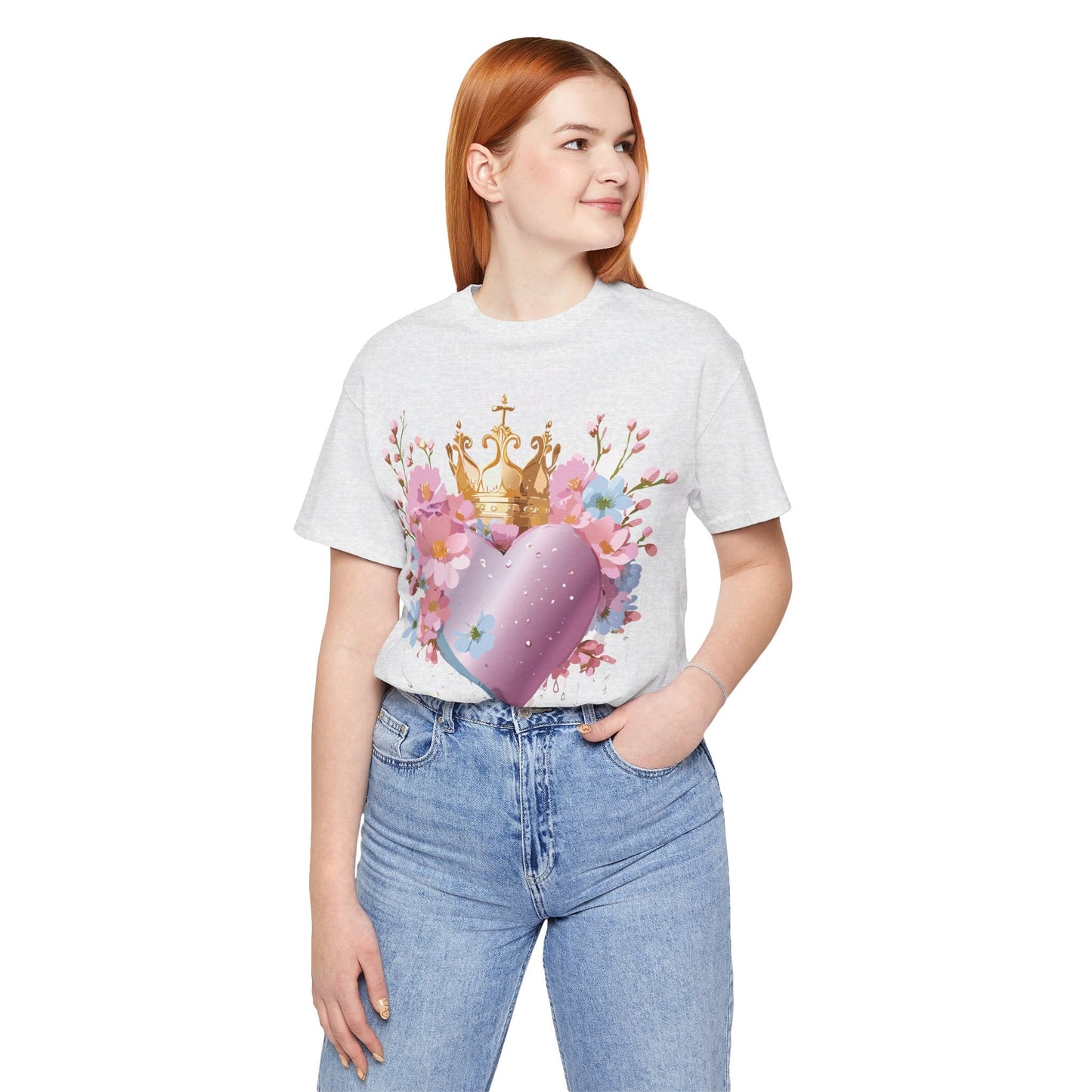 Valentine Graphic Tee Unisex Jersey Short Sleeve By Adelpha Vintage Inspired Artwork