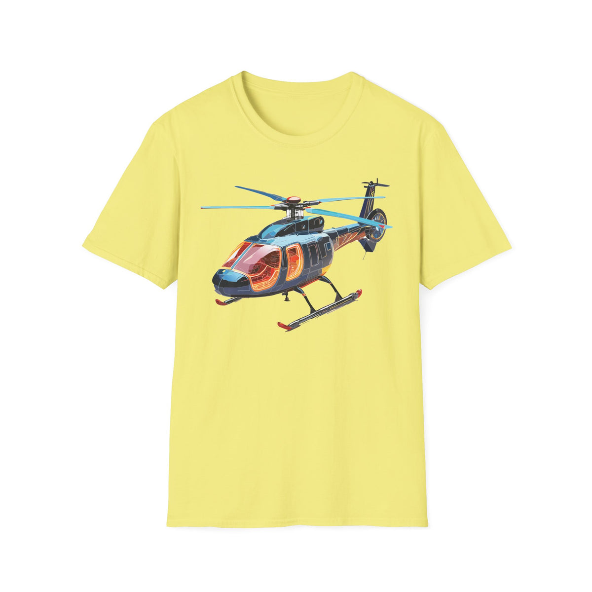 Chopper Helicopter Graphic Tee Gildan Unisex 100 Cotton Tee Shirt c05