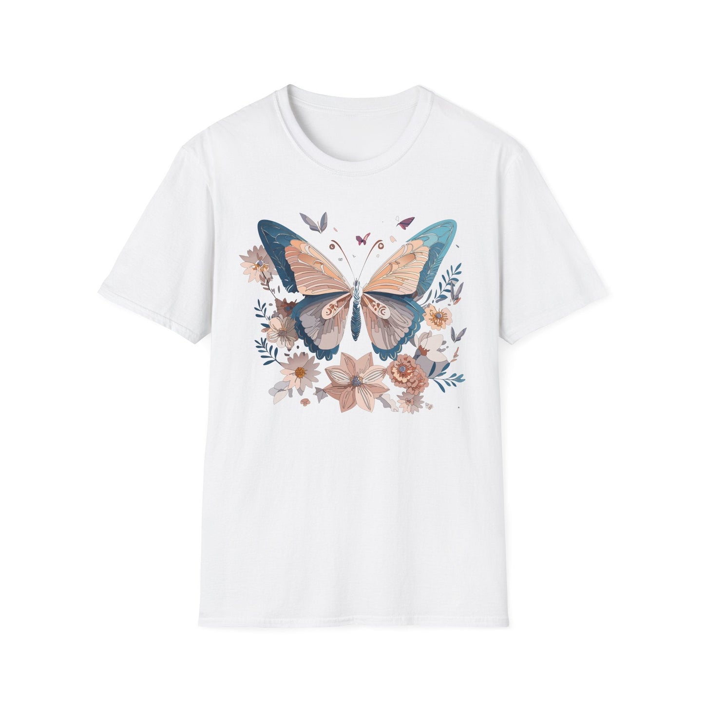 Monarch Butterfly T Shirt Unisex Softstyle Gildan 64000 Tee Lightweight Comfort Fit