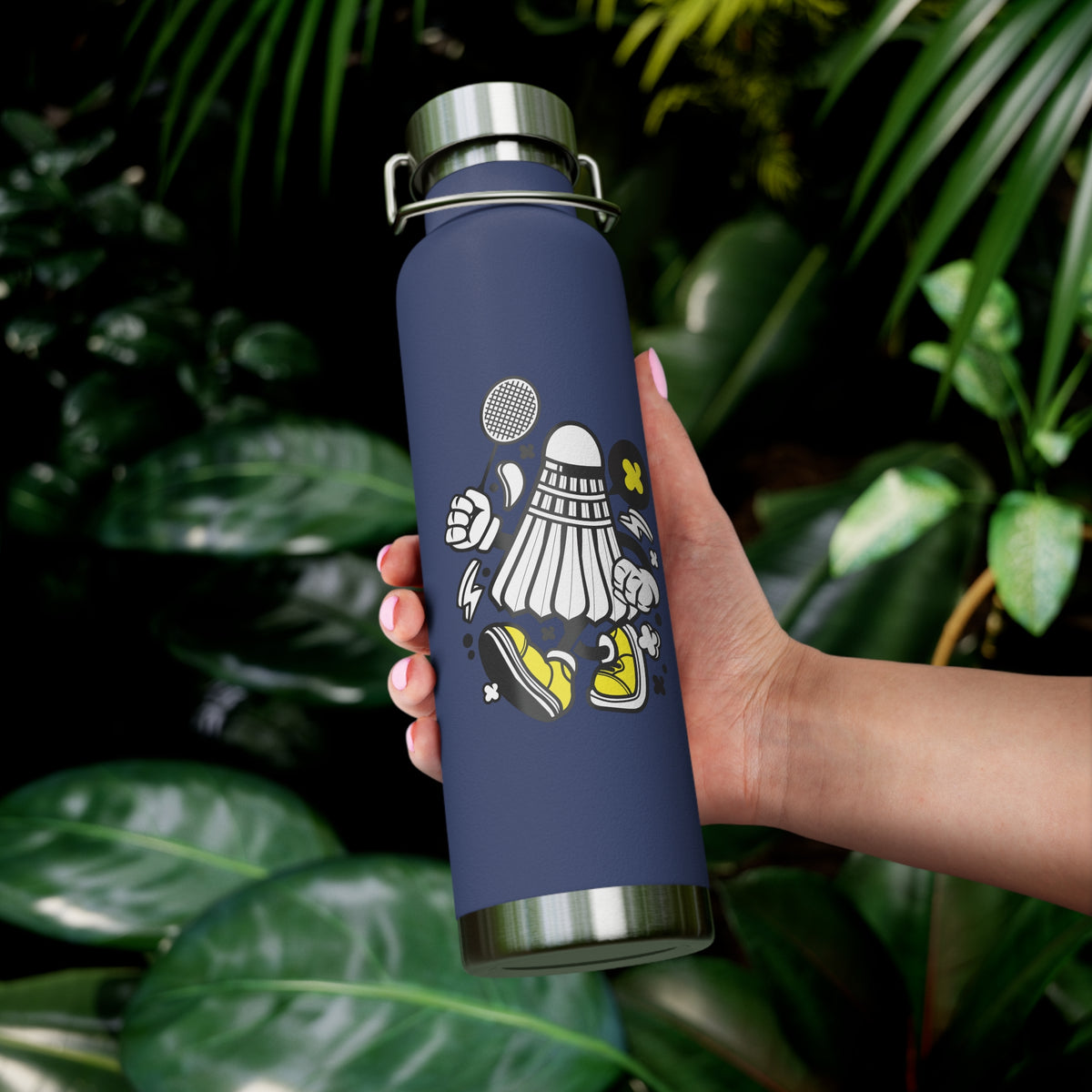 22oz Copper Insulated Water Bottle with Cartoon Design - CV35