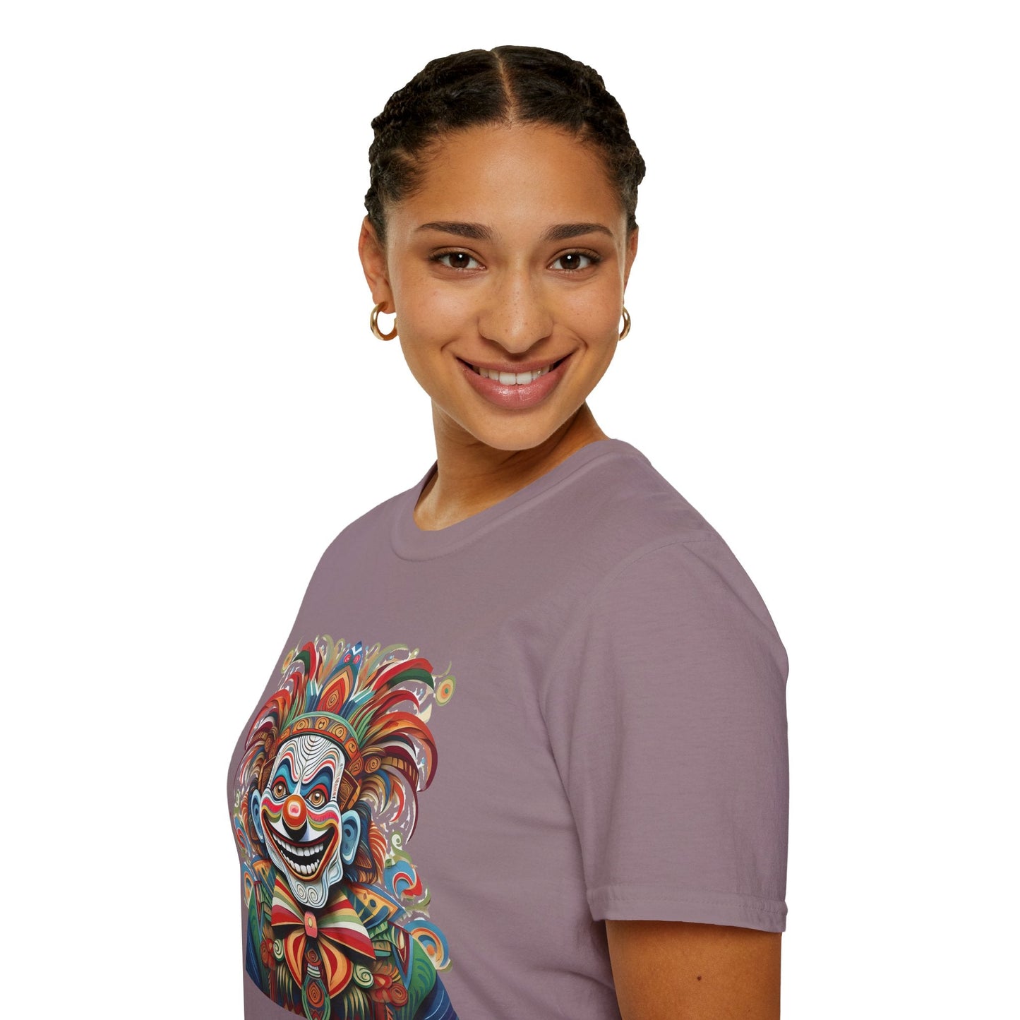 Clown Shirt Unisex Tee Funny Man Circus Shirt Scary Man Tee Gildan Softstyle 64000