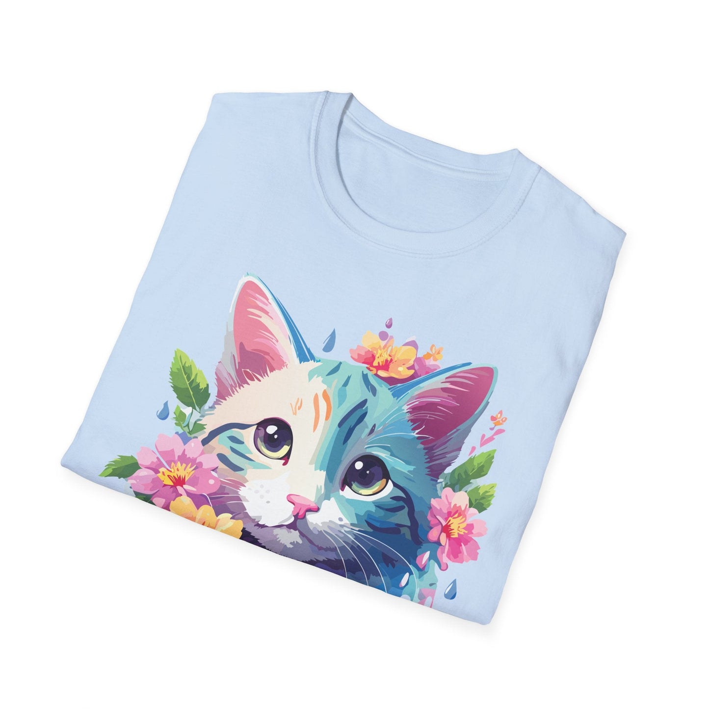 Cat Shirt Unisex Cat Lover Tee Premium Gildan Softstyle 64000 Lightweight