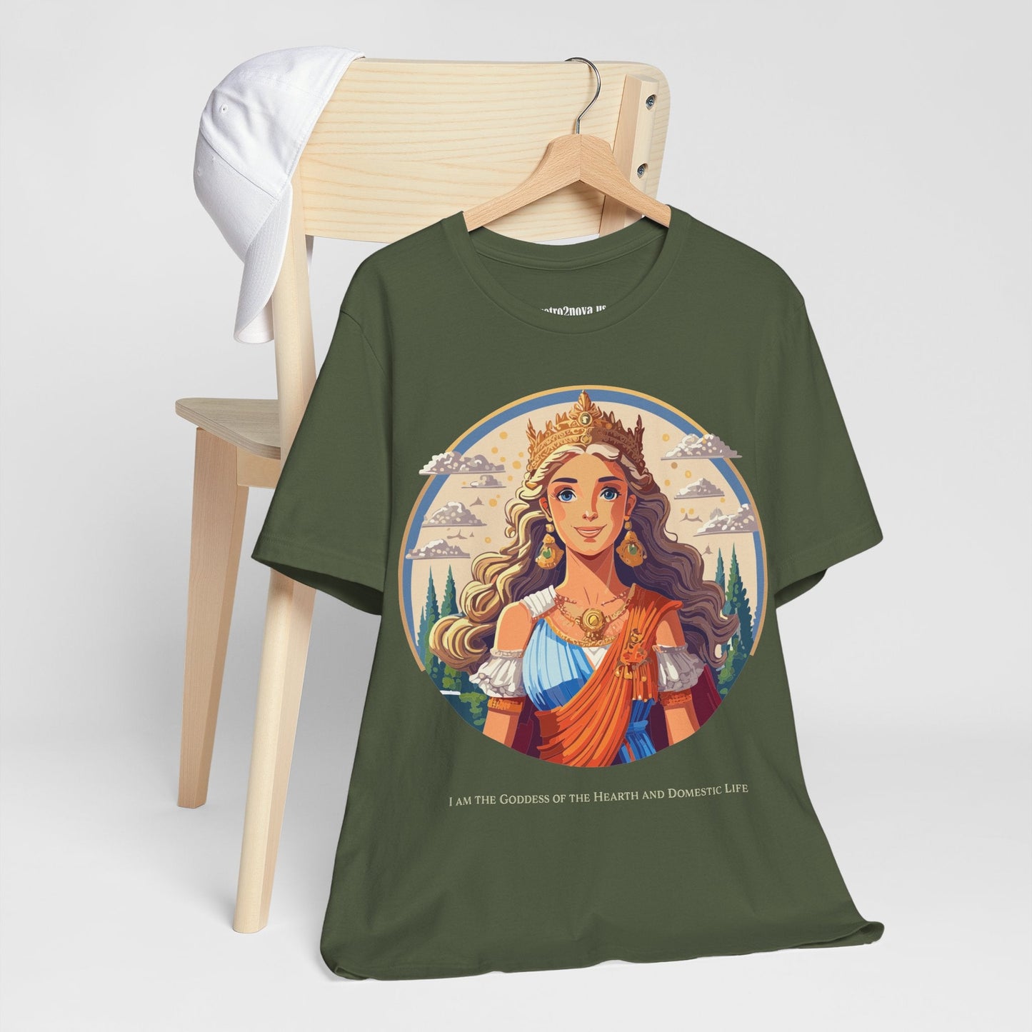 Goddess Shirt Graphic Cotton T Shirt Unisex Short Sleeve Original Art By Retro2Nova