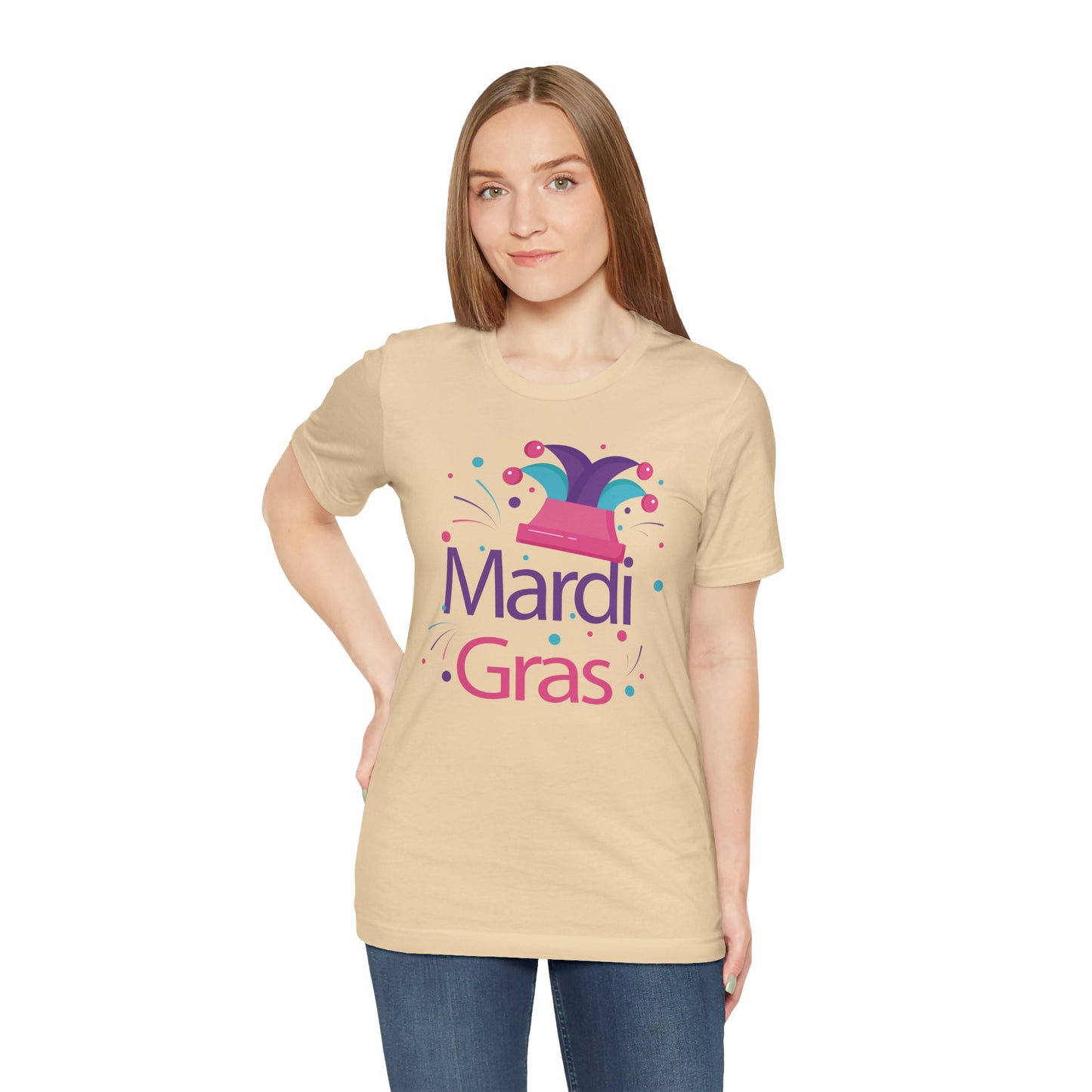 Tee-shirt en coton unisexe pour Mardi Gras