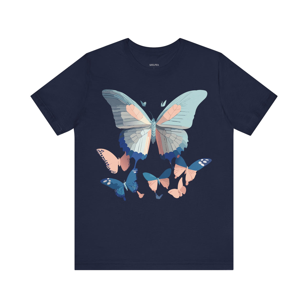 Butterfly Graphic Unisex Cotton Bella+Canvas Tee with Art Design n91