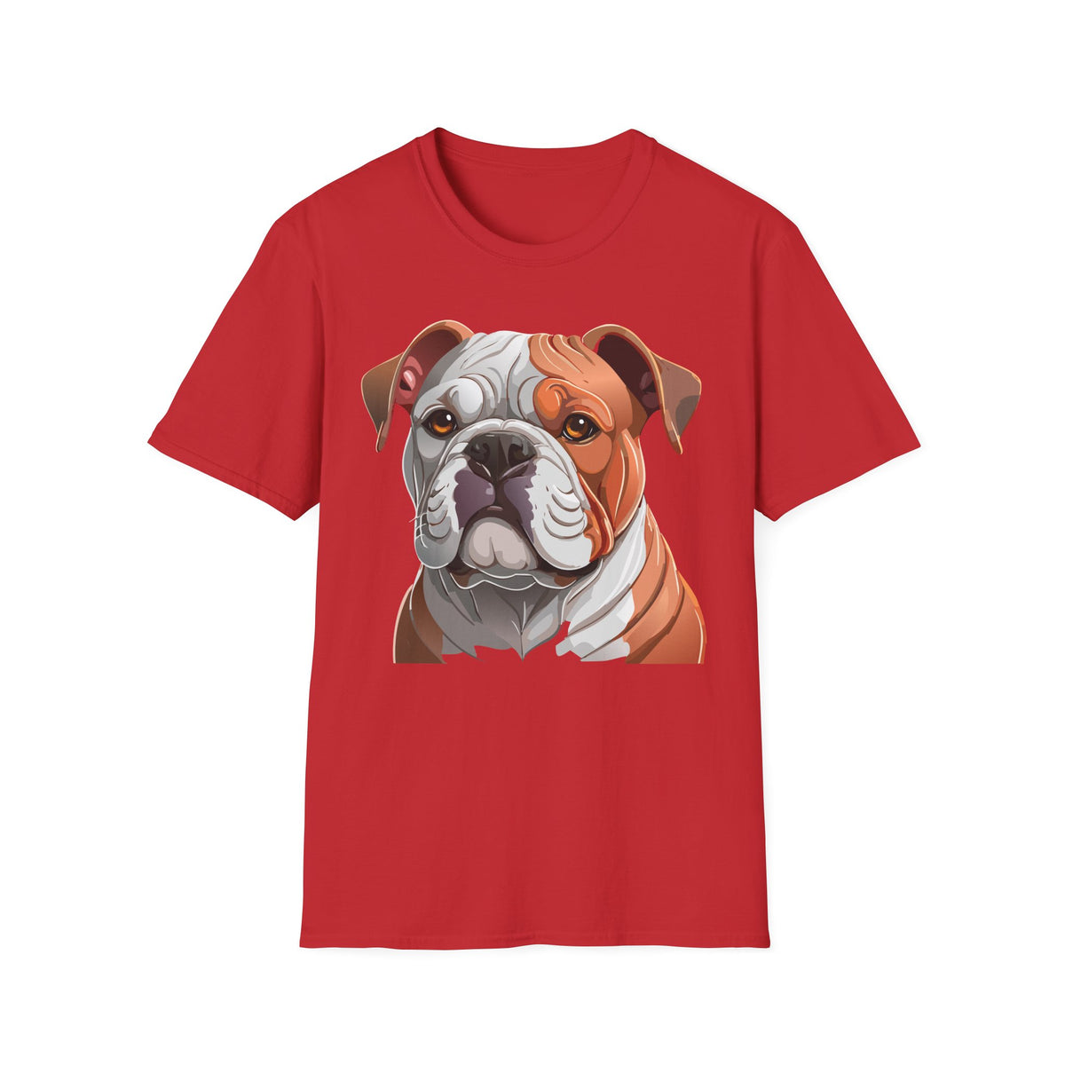 Bulldog Face T-Shirt | English Bulldog Illustration