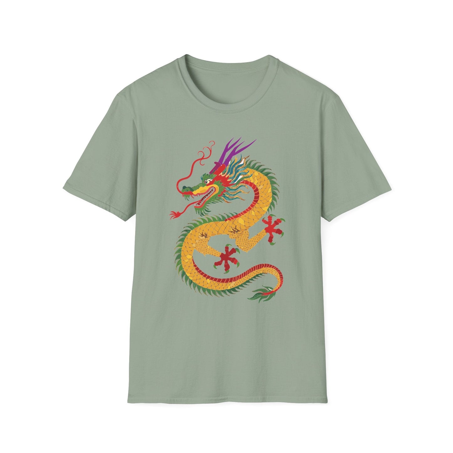 Dragon T Shirt Unisex Dragon Shirt Animal Design Softstyle Ring Spun Cotton Tee Comfort