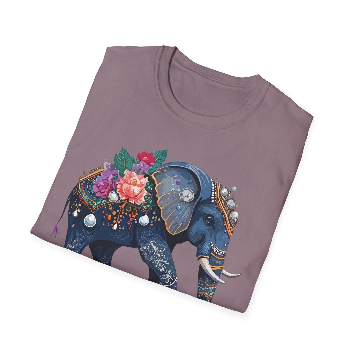 Elephant T Shirt Unisex Softstyle Tee Gildan 64000 100 Percent Cotton Comfort Everyday