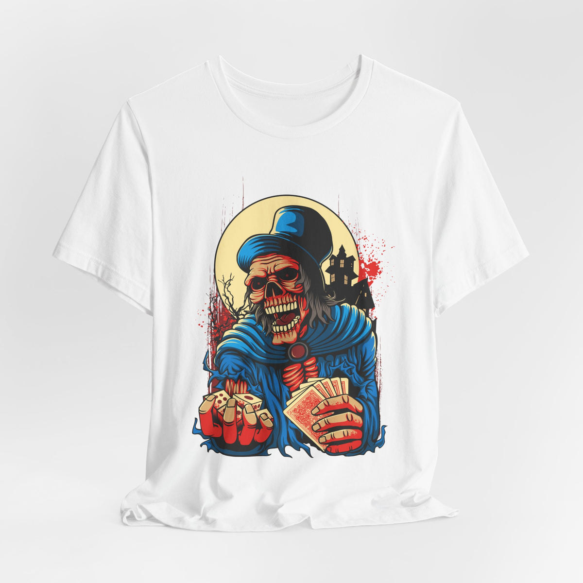 Skull Graphic Design Tee, Skull Shirt, Vintage Tees, Art Design T-Shirt, Graphic Tee, Art Shirts - 1