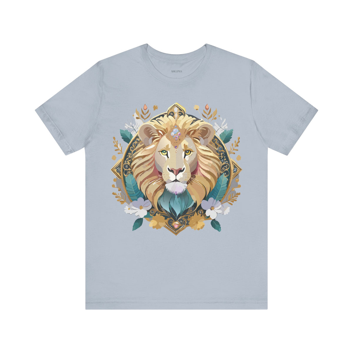 Medallion Graphic Unisex Cotton Bella+Canvas Tee with Art Design d36
