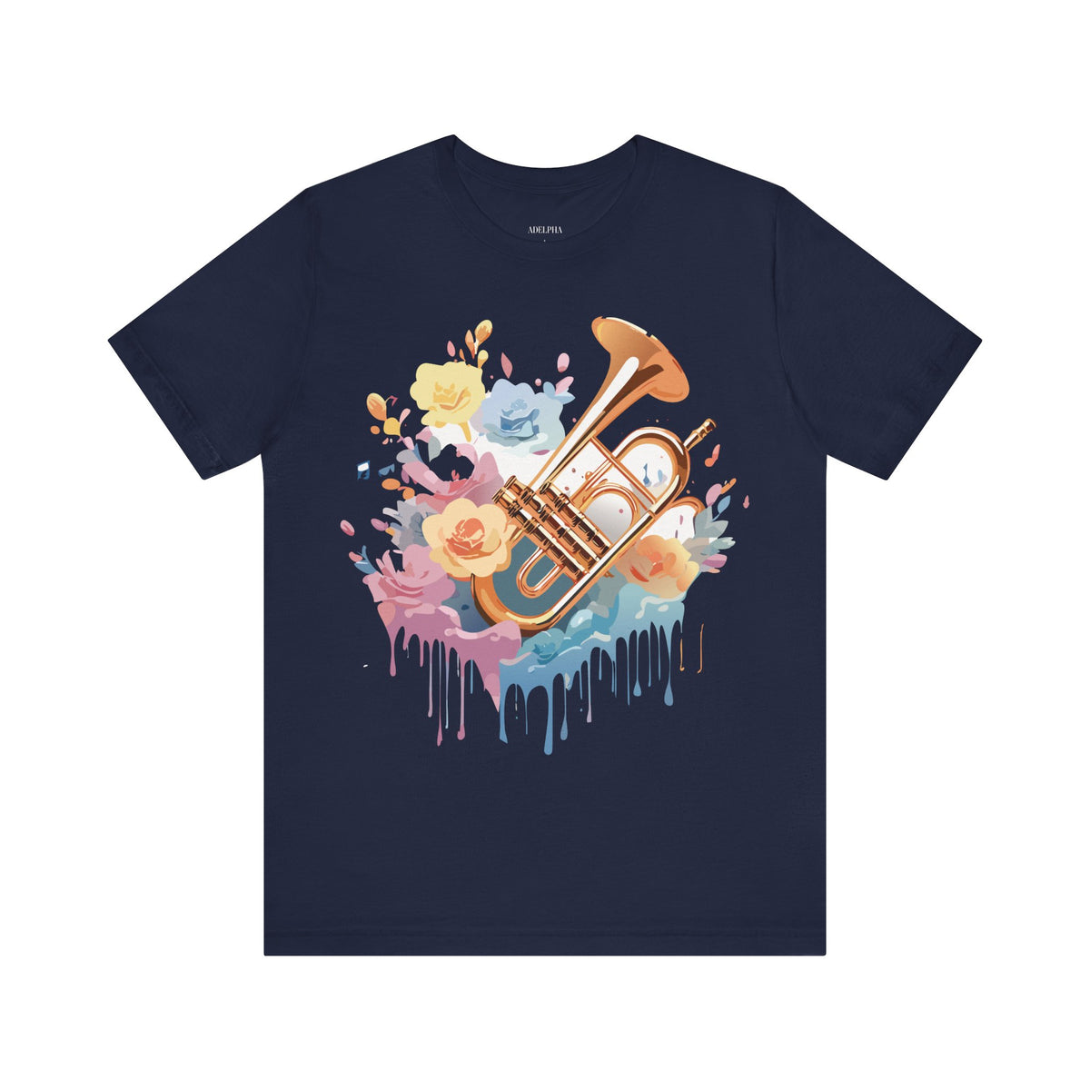 Music Graphic Unisex Cotton Bella+Canvas Tee with Art Design m122