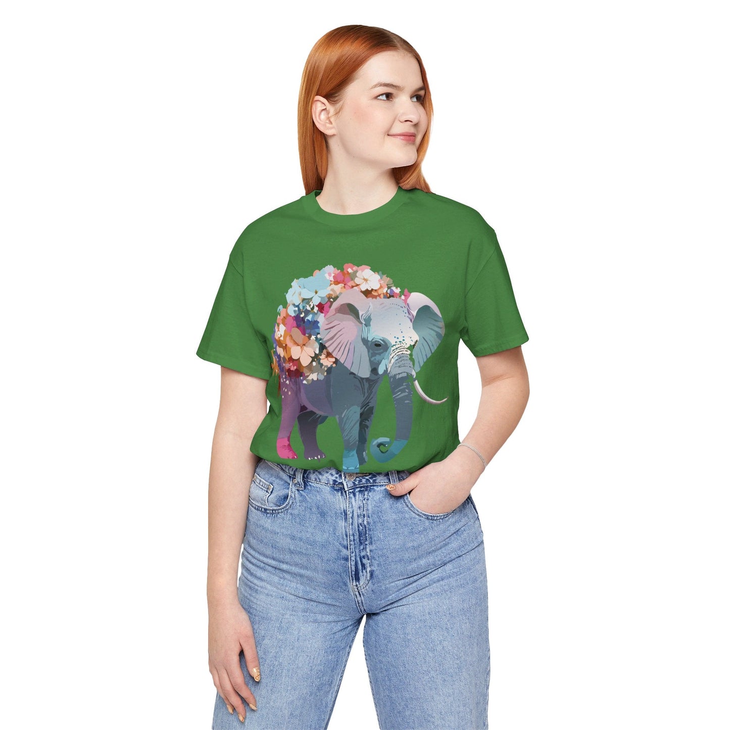 Elephant Graphic T Shirt Unisex Vintage Inspired Adelpha Artwork Short Sleeve Tee